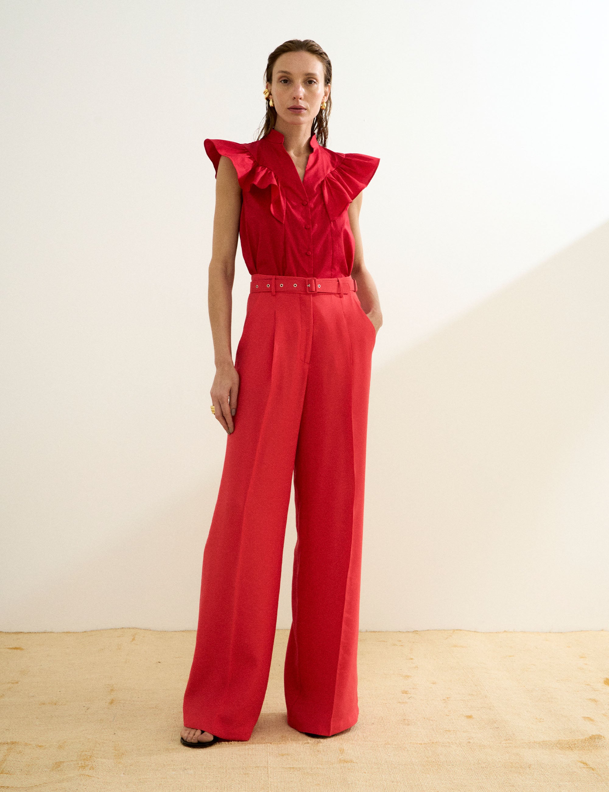 Calça Natalia Liocel Vermelho