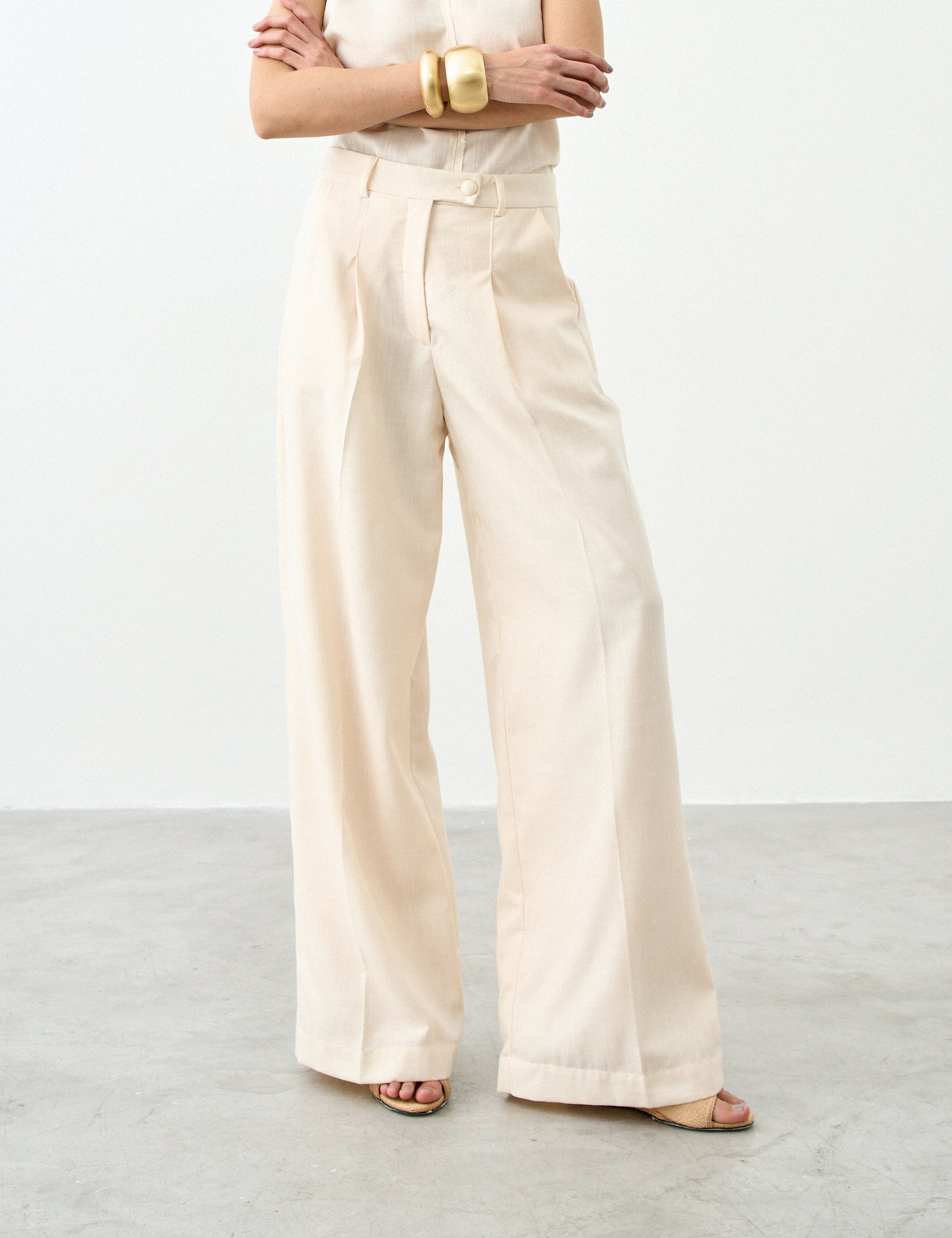 Calça Agatha Natural Manteiga