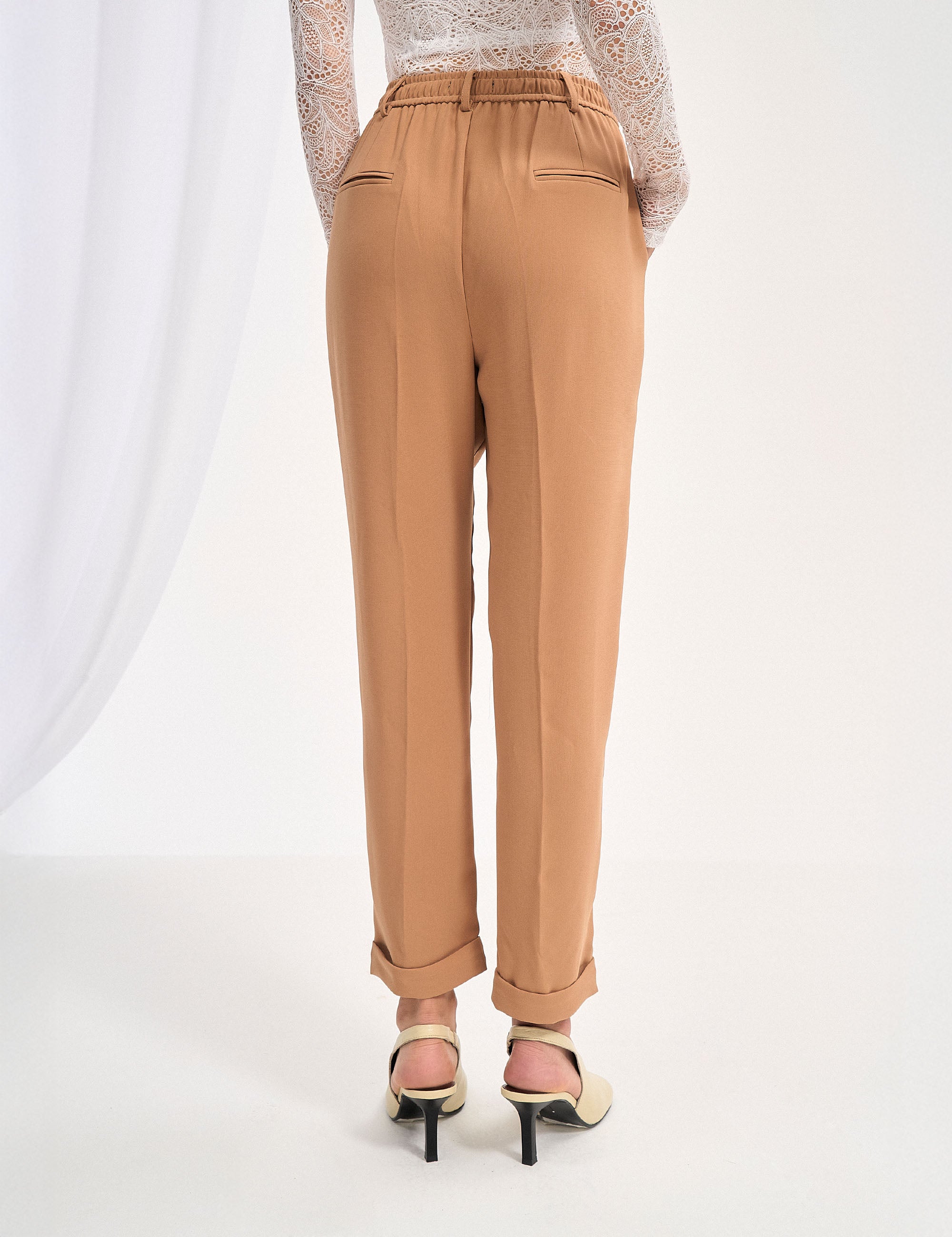 Calça Alicia Crepe Mocha