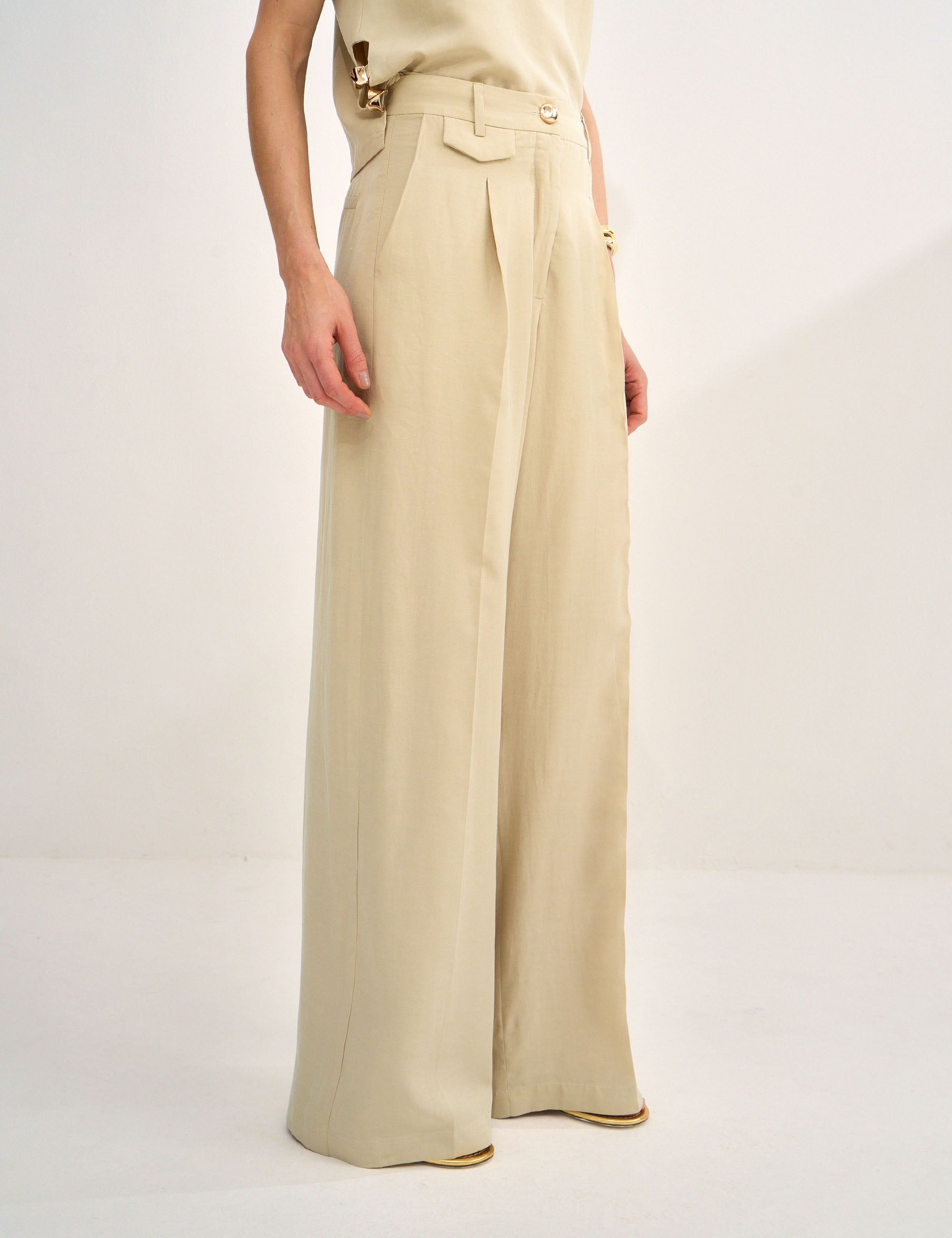 Calça Bianca Liocel Bege