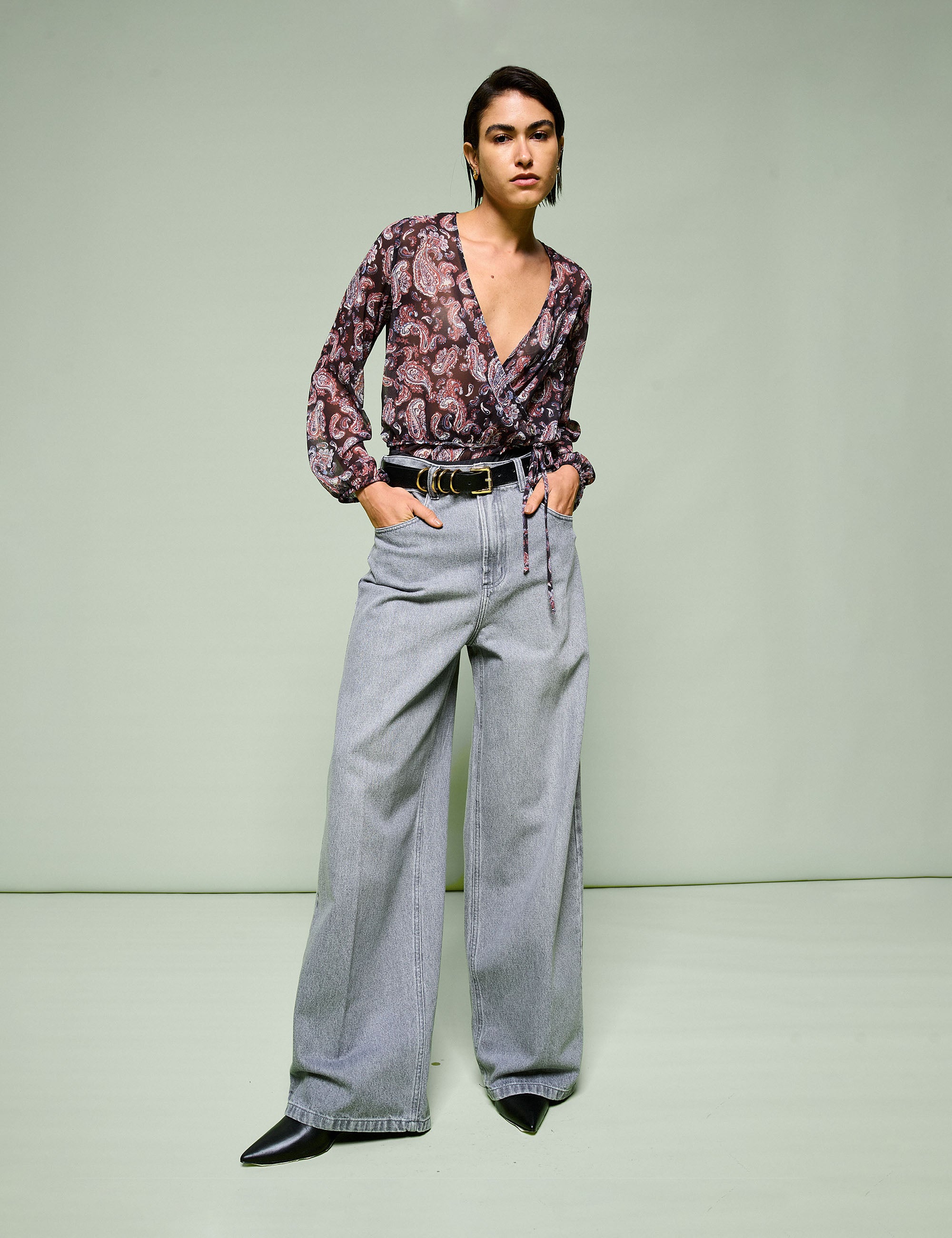 Calça Natalie Jeans Cinza