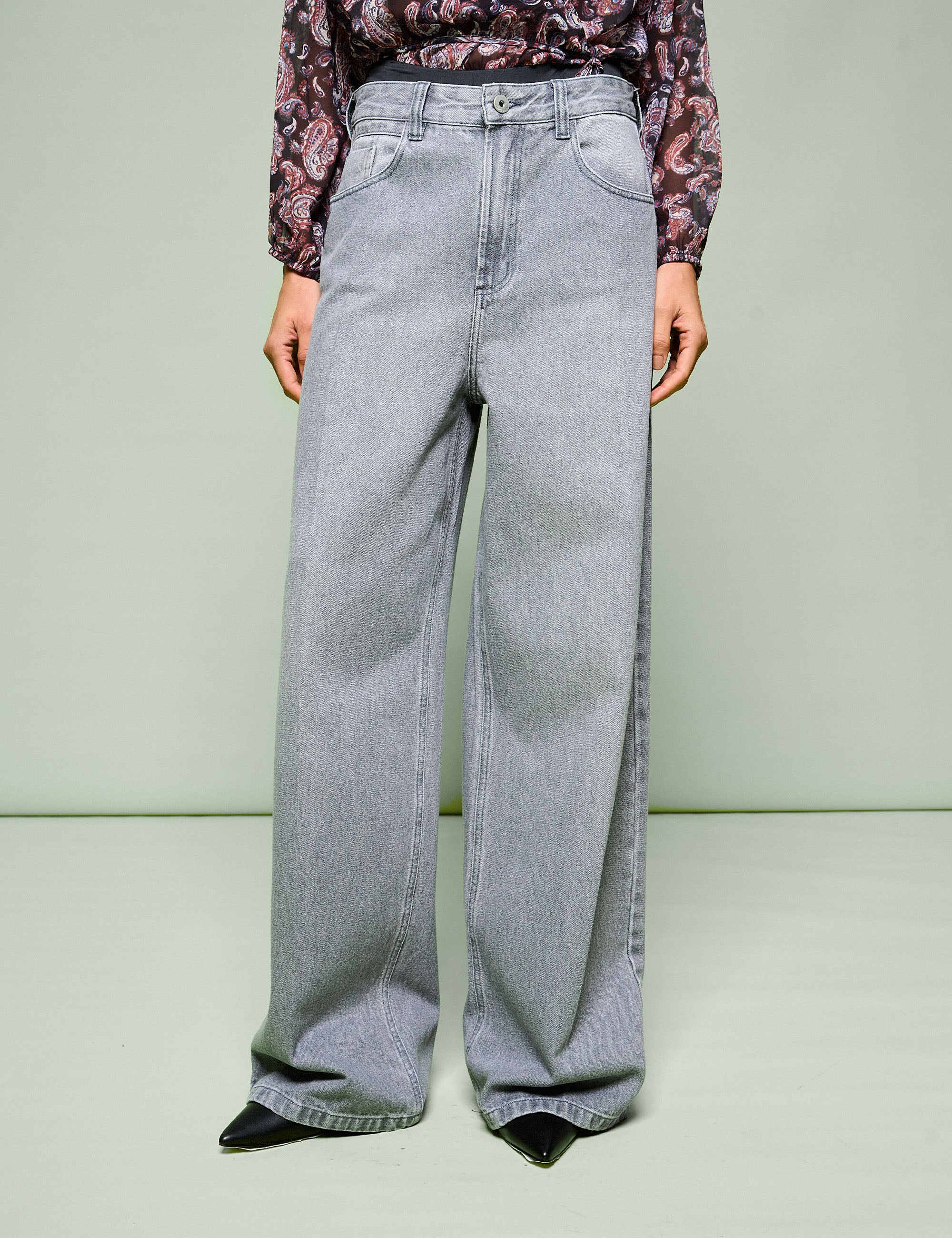 Calça Natalie Jeans Cinza