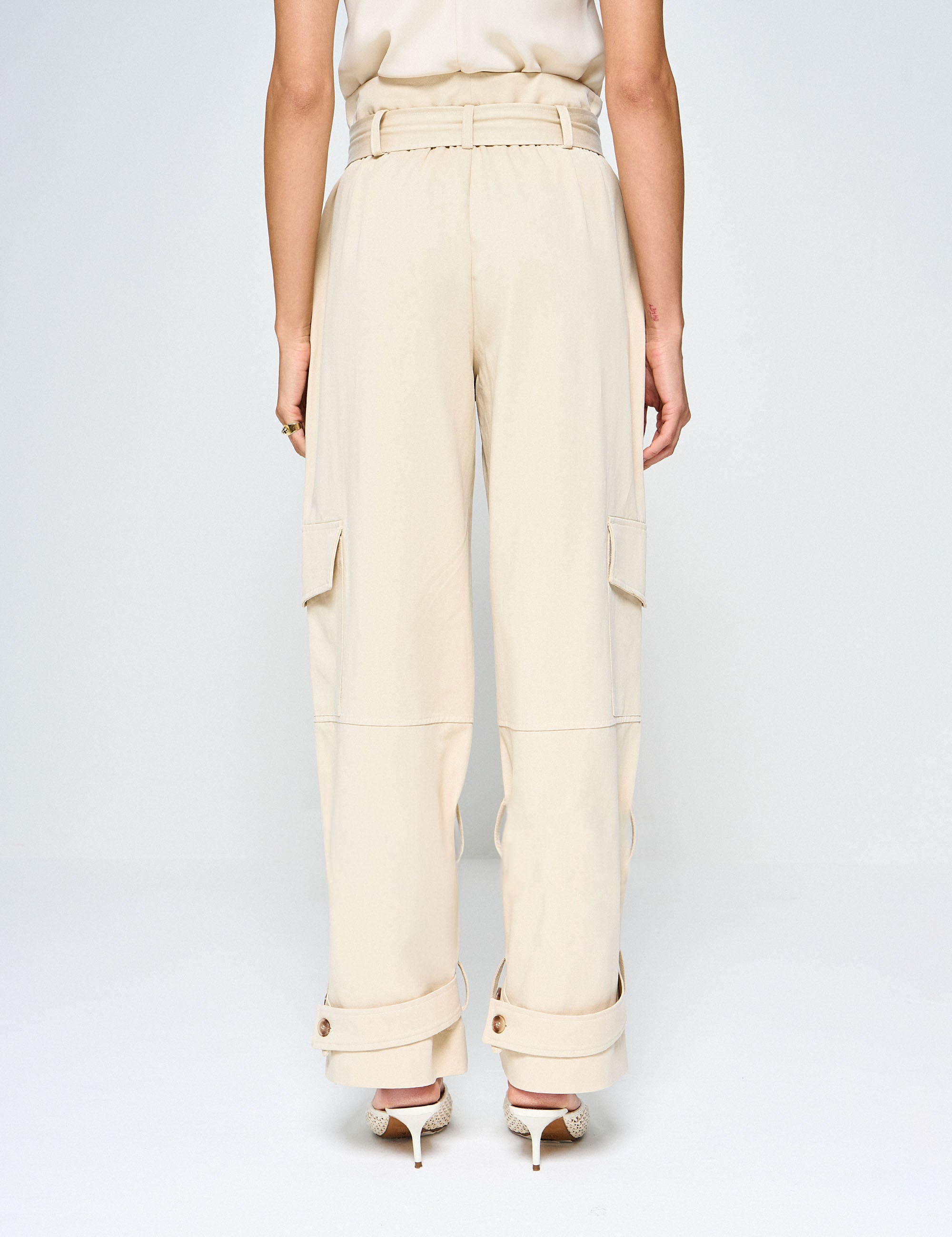 Calça Danielle Maxi Pocket Cru