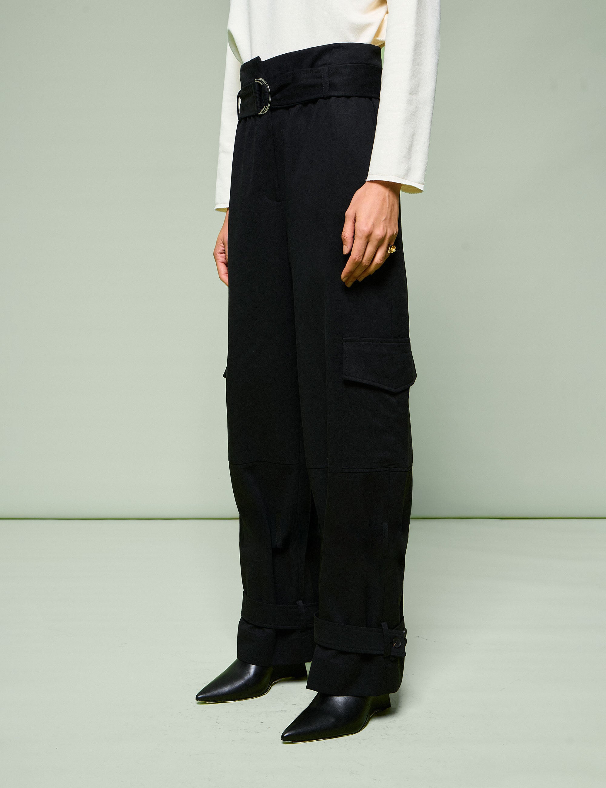 Calça Danielle Maxi Pocket Preto