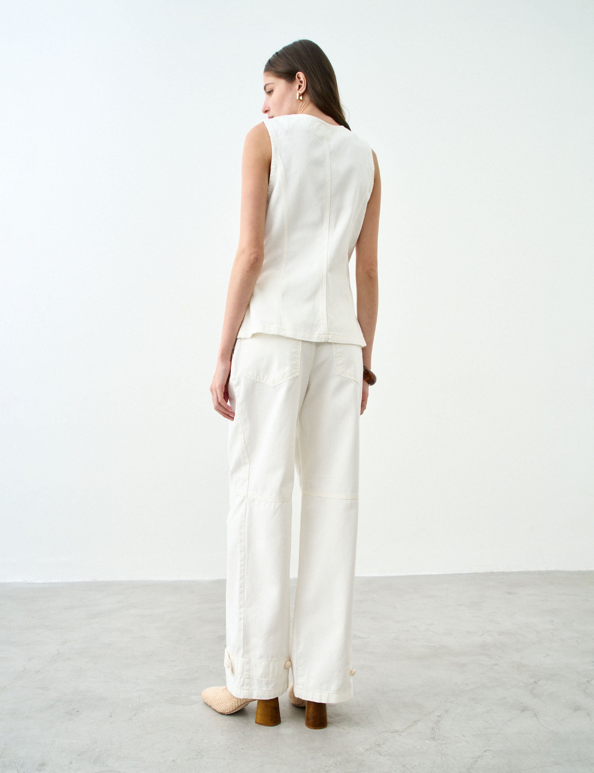 Calça Flavia Denim Off White