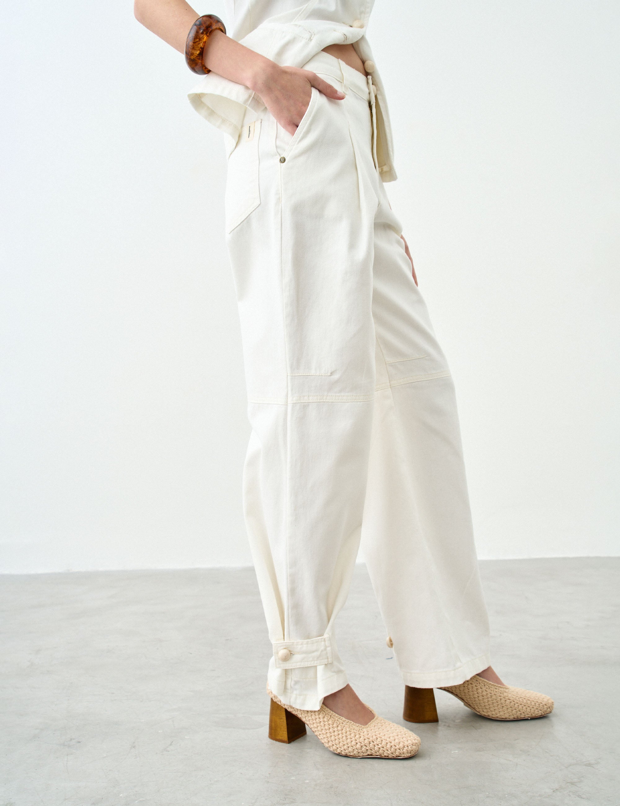 Calça Flavia Denim Off White