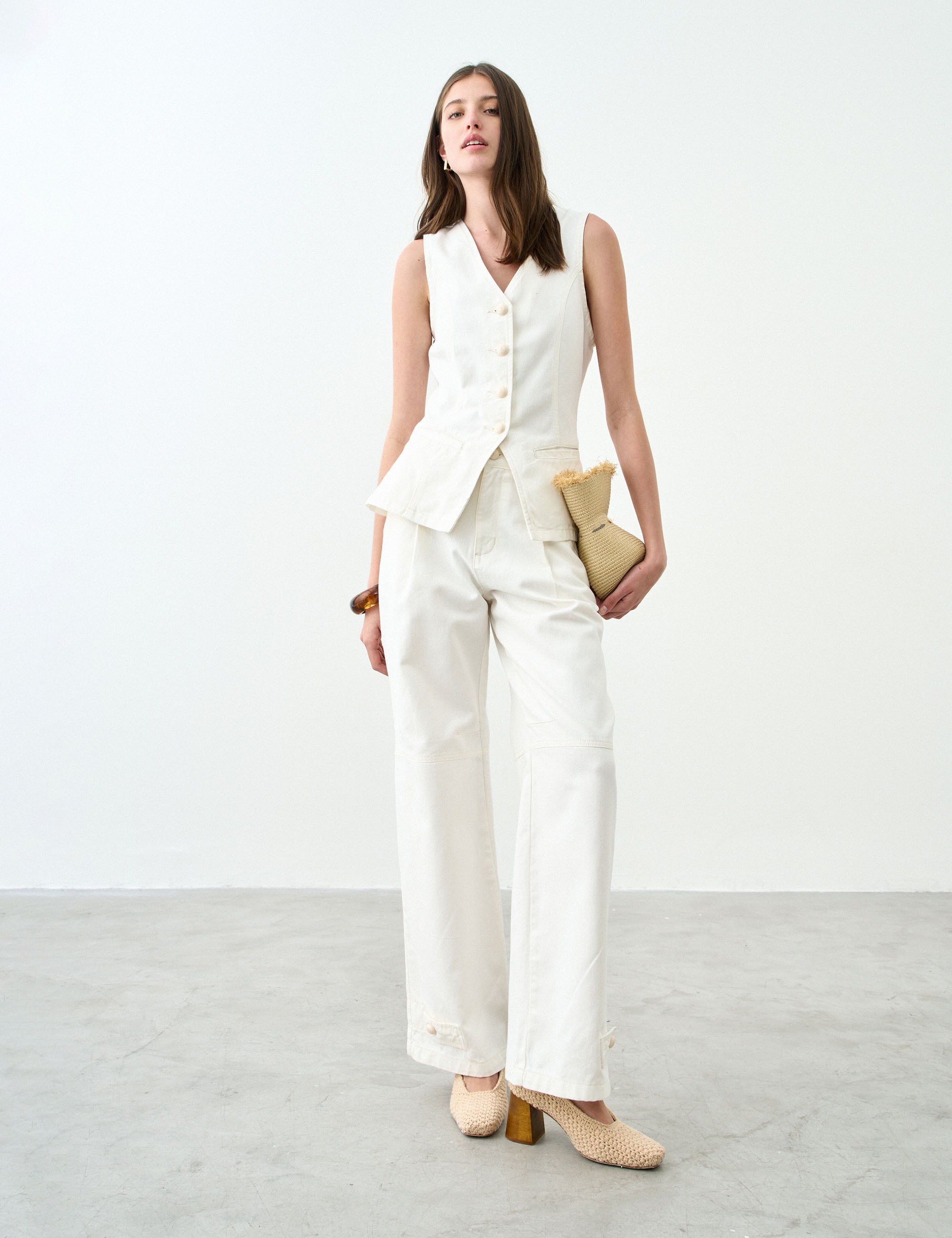 Calça Flavia Denim Off White