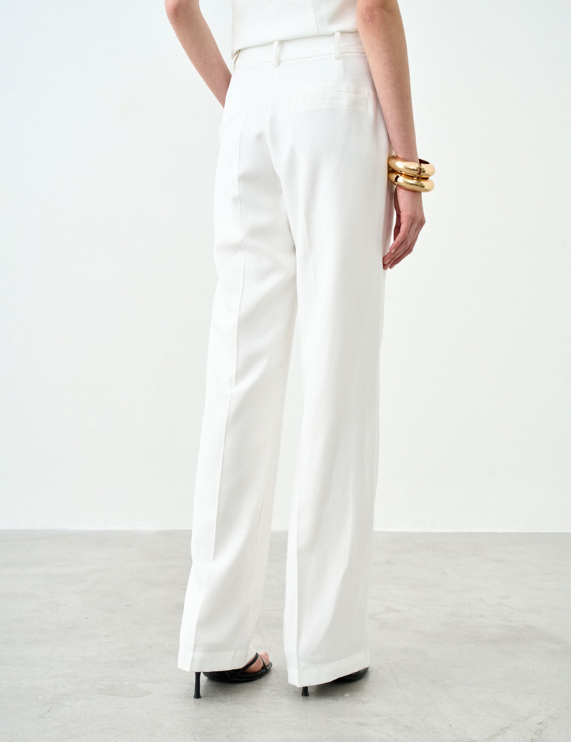 Calça Lia Alfaiataria Off White