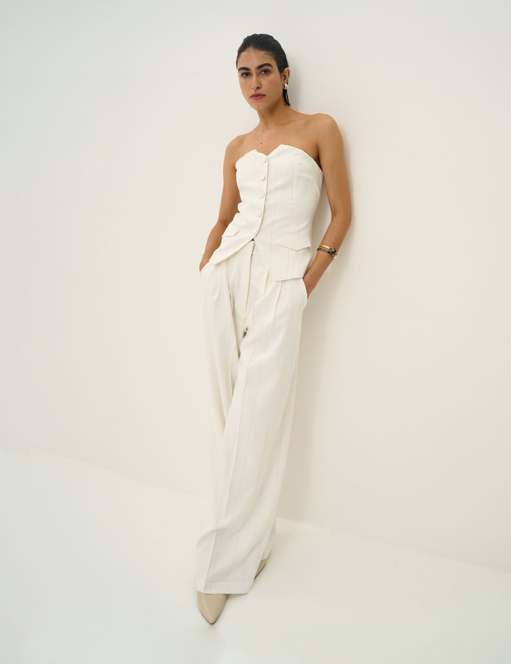 Calça Louise Risca Off White