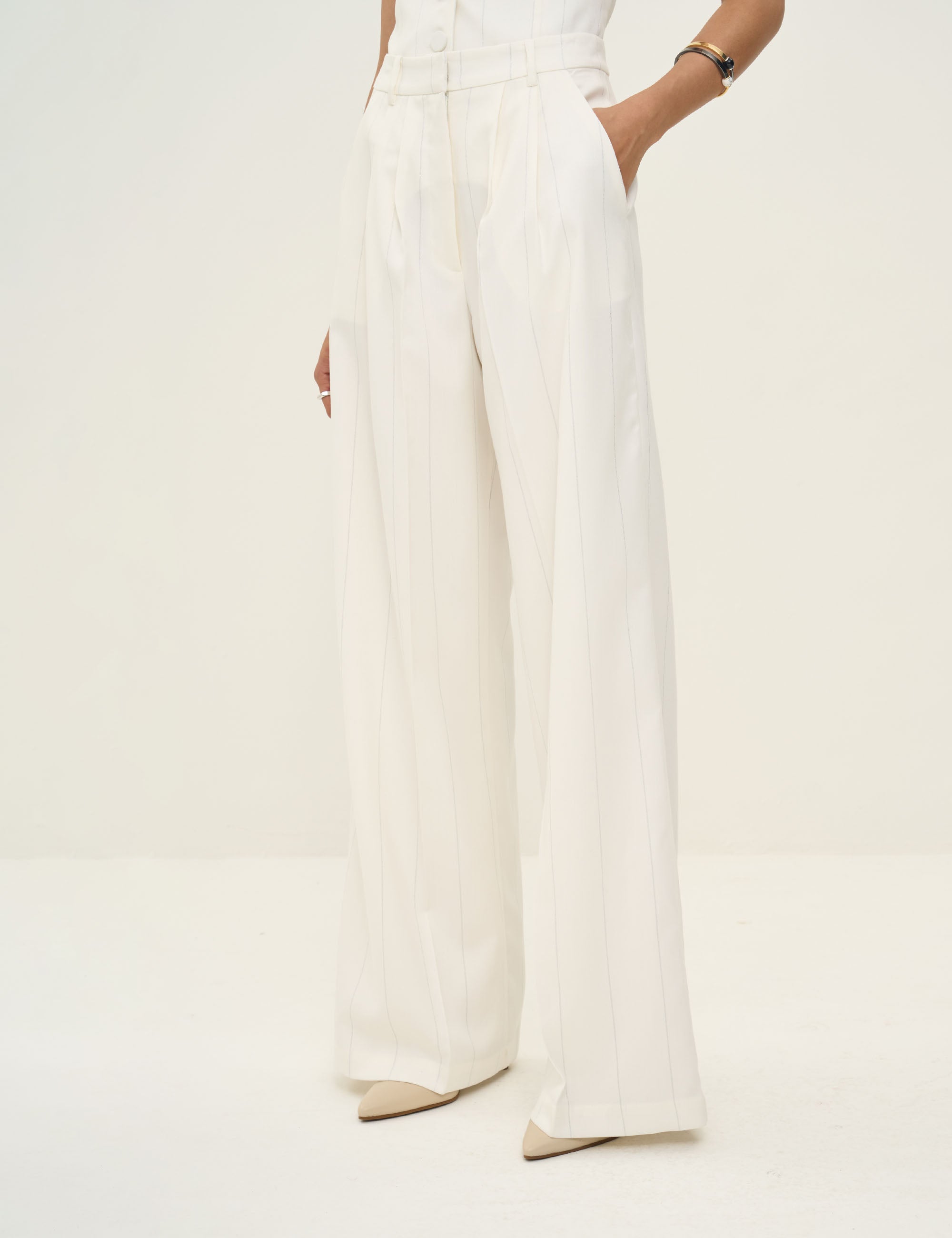 Calça Louise Risca Off White