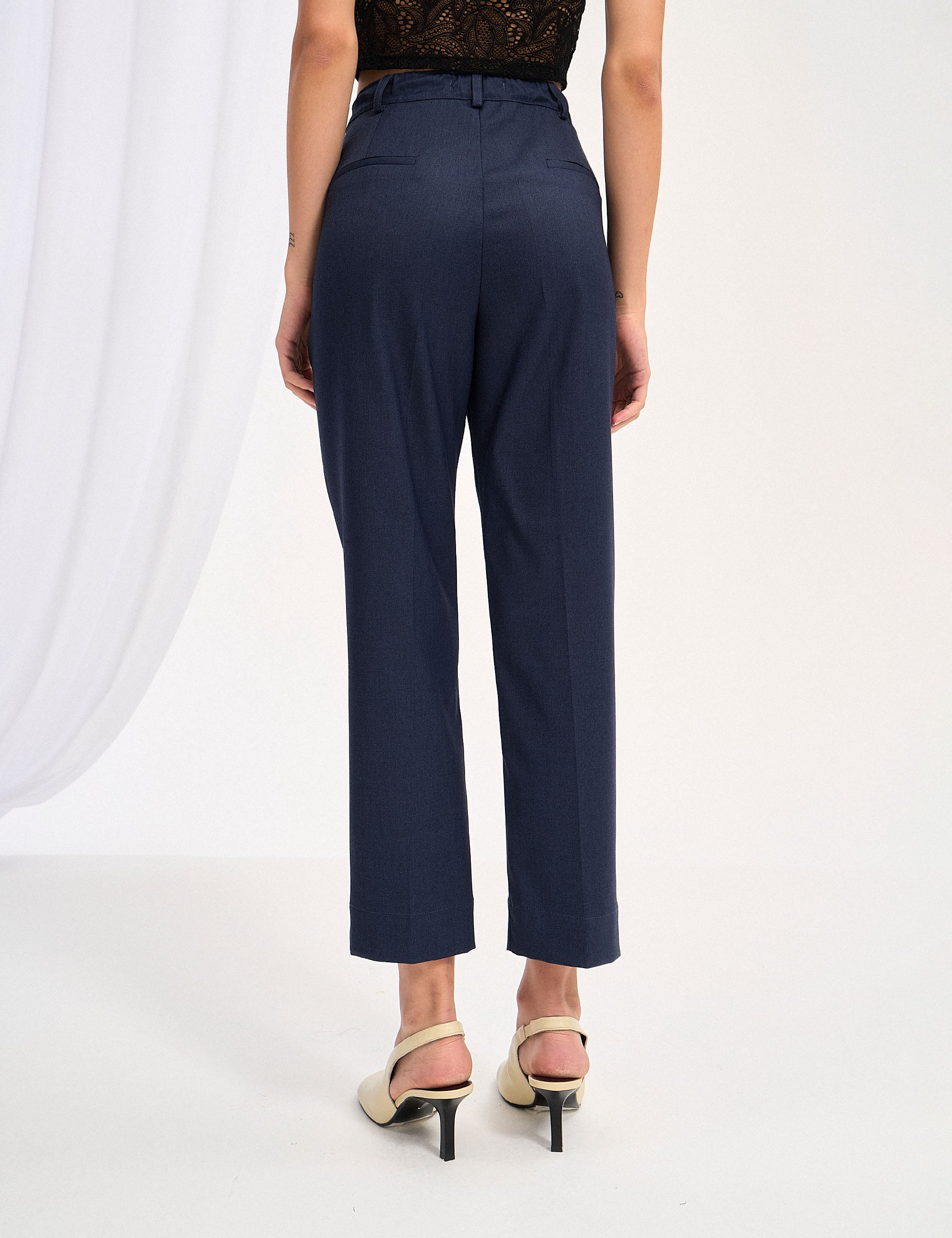 Calça Melaine Alfaiataria Azul Noite