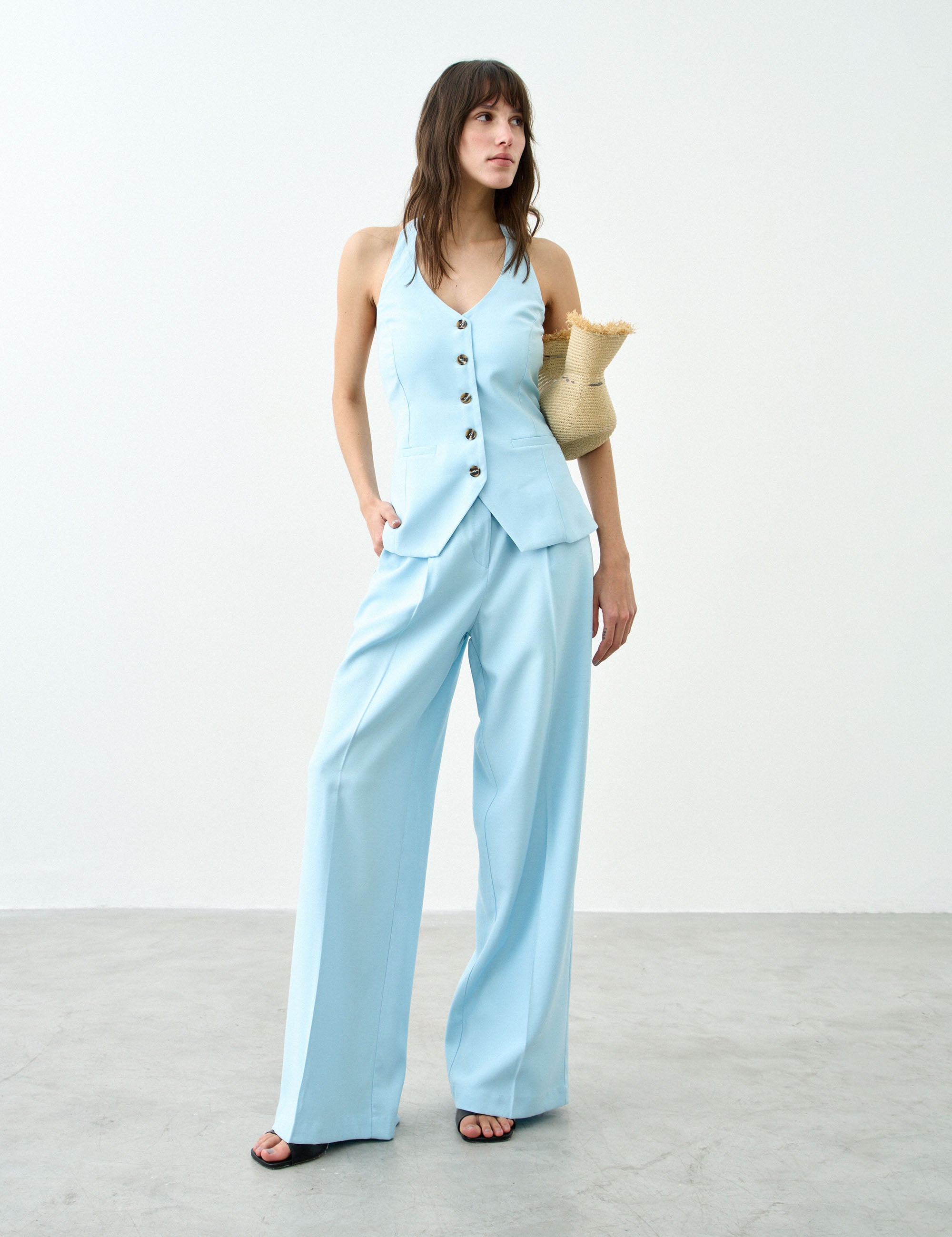 Calça Nayara Sarja Azul