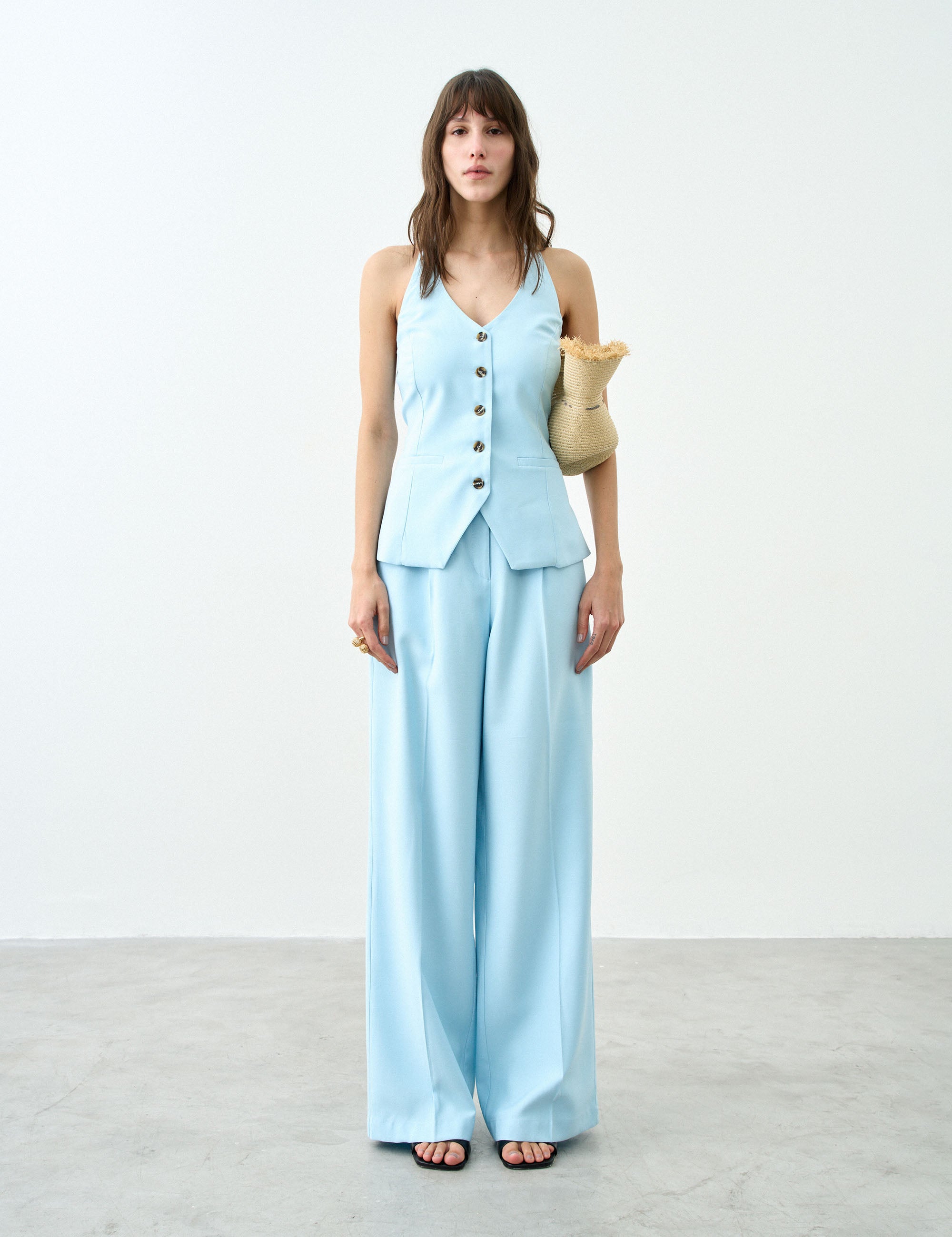 Colete Naomi Viscose Azul