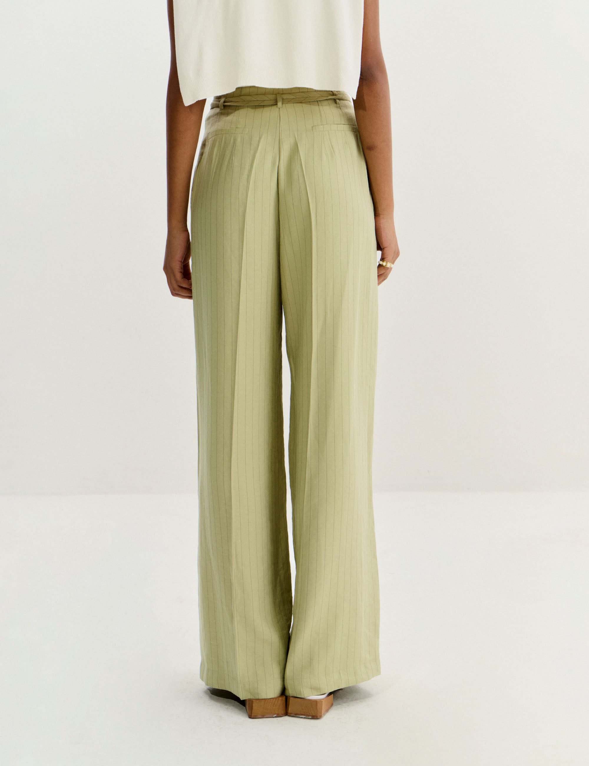 Calça Adrielly Viscolinho Verde