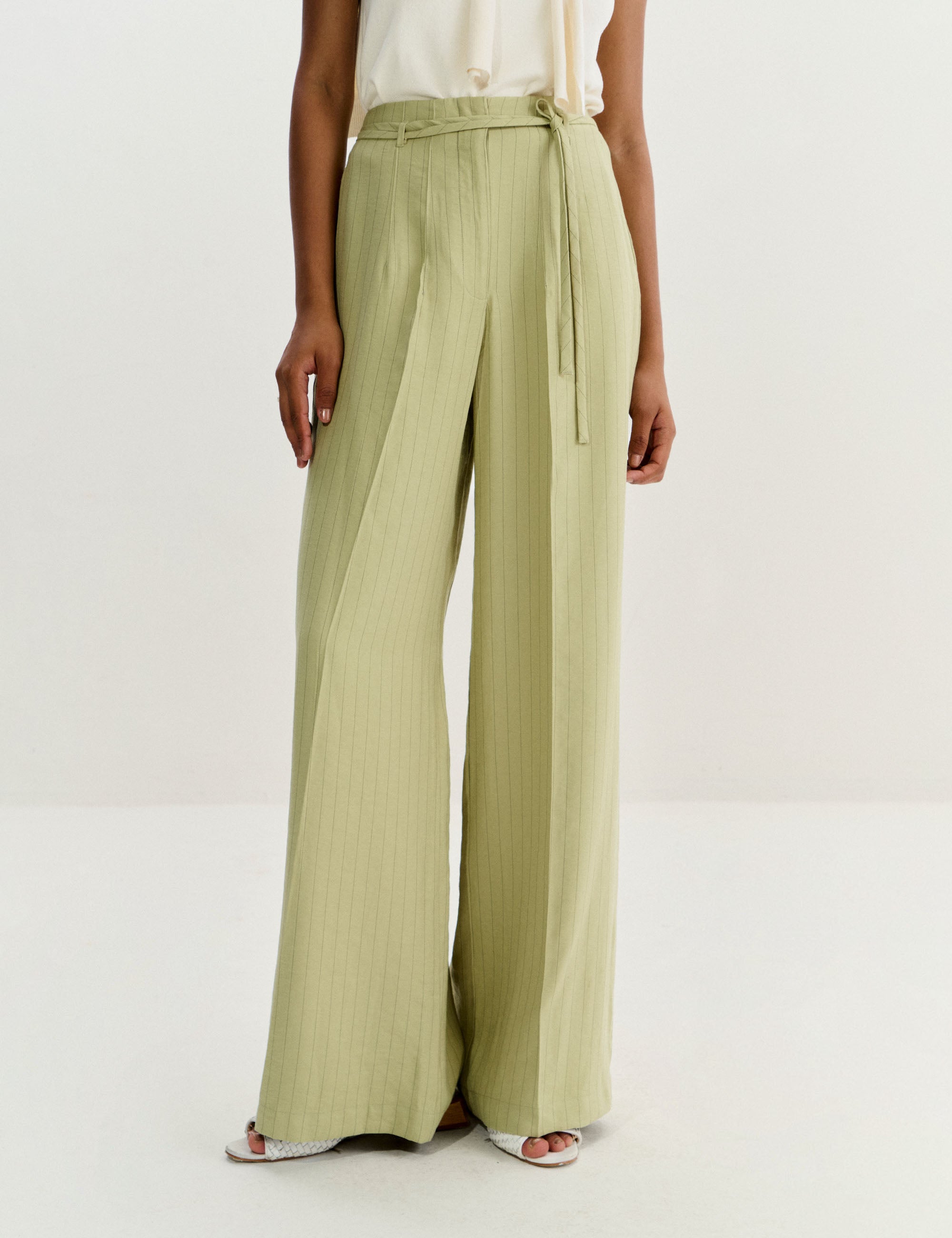 Calça Adrielly Viscolinho Verde