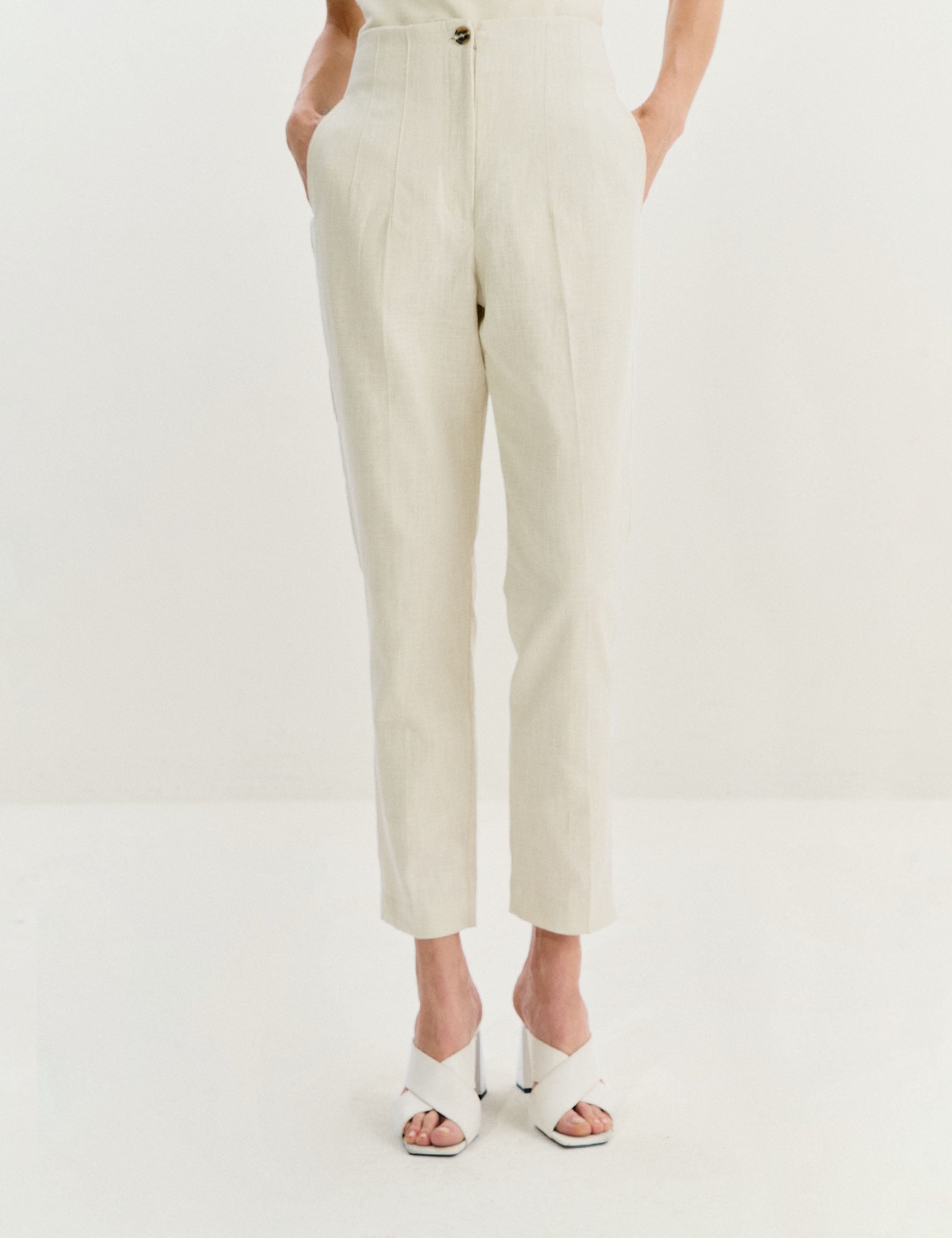 Calça Agatha Rami Areia
