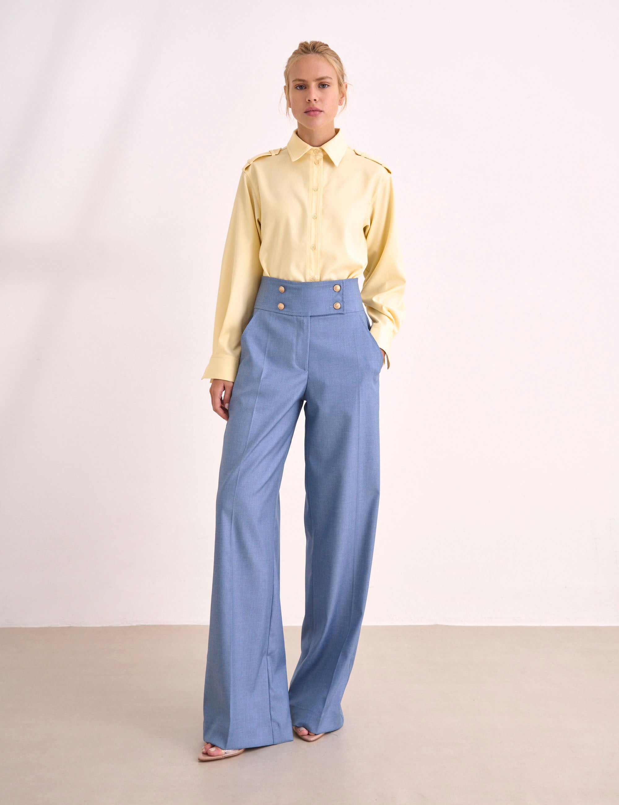 Calça Alice Alfaiataria Azul