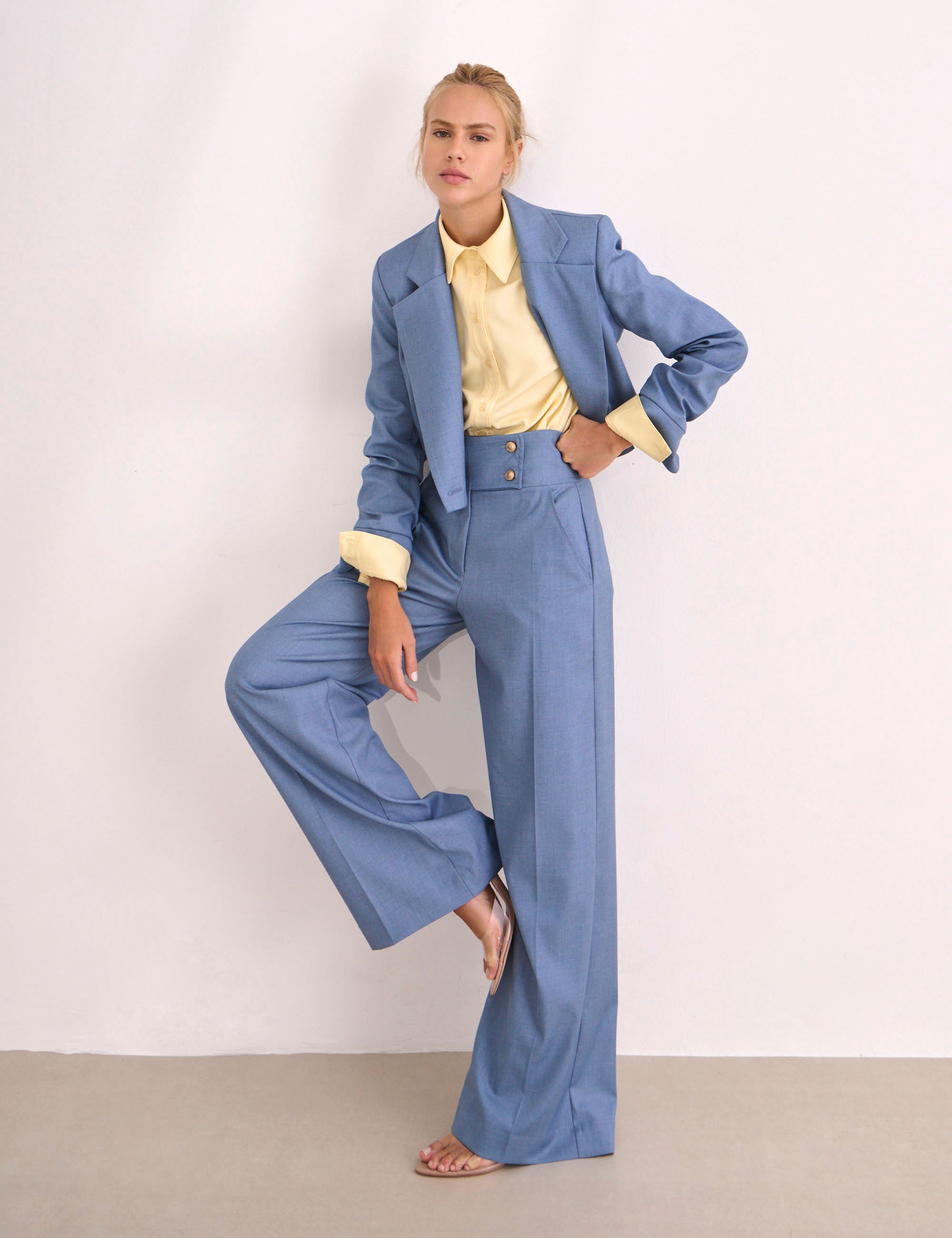 Calça Alice Alfaiataria Azul