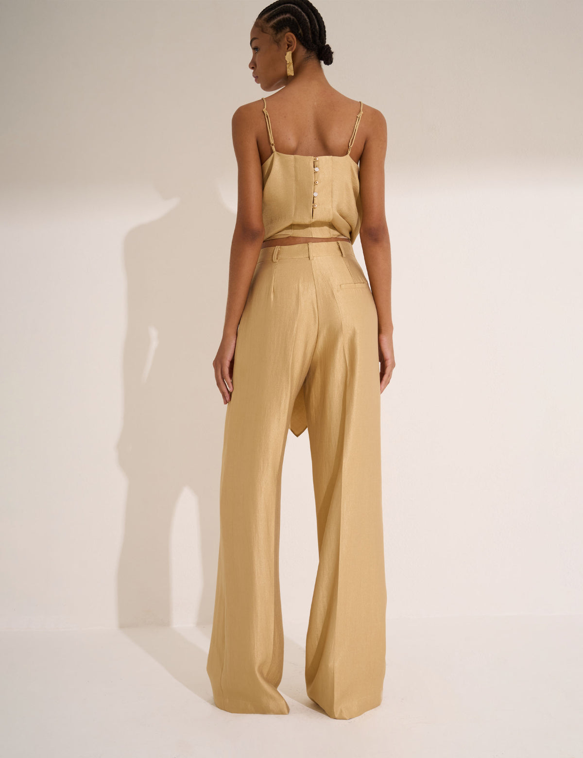Calça Amara Acetinada Gold