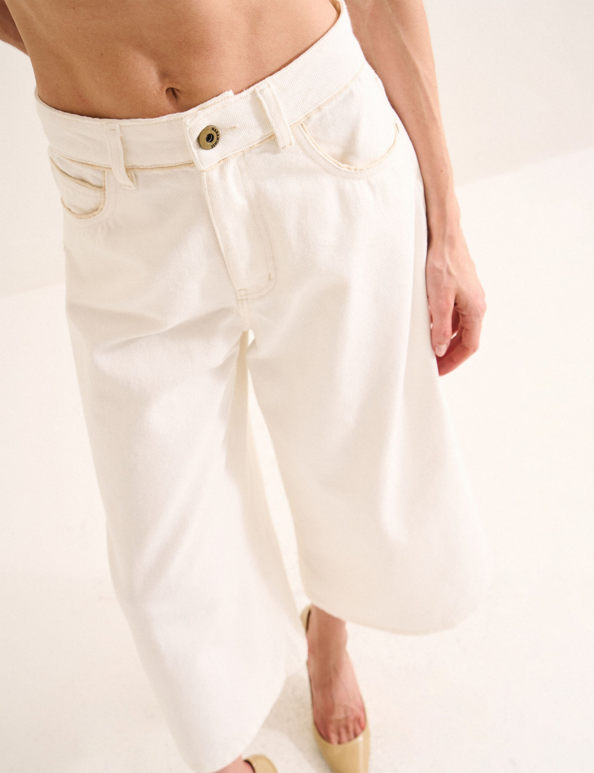 Calça Amelie Sarja Off White