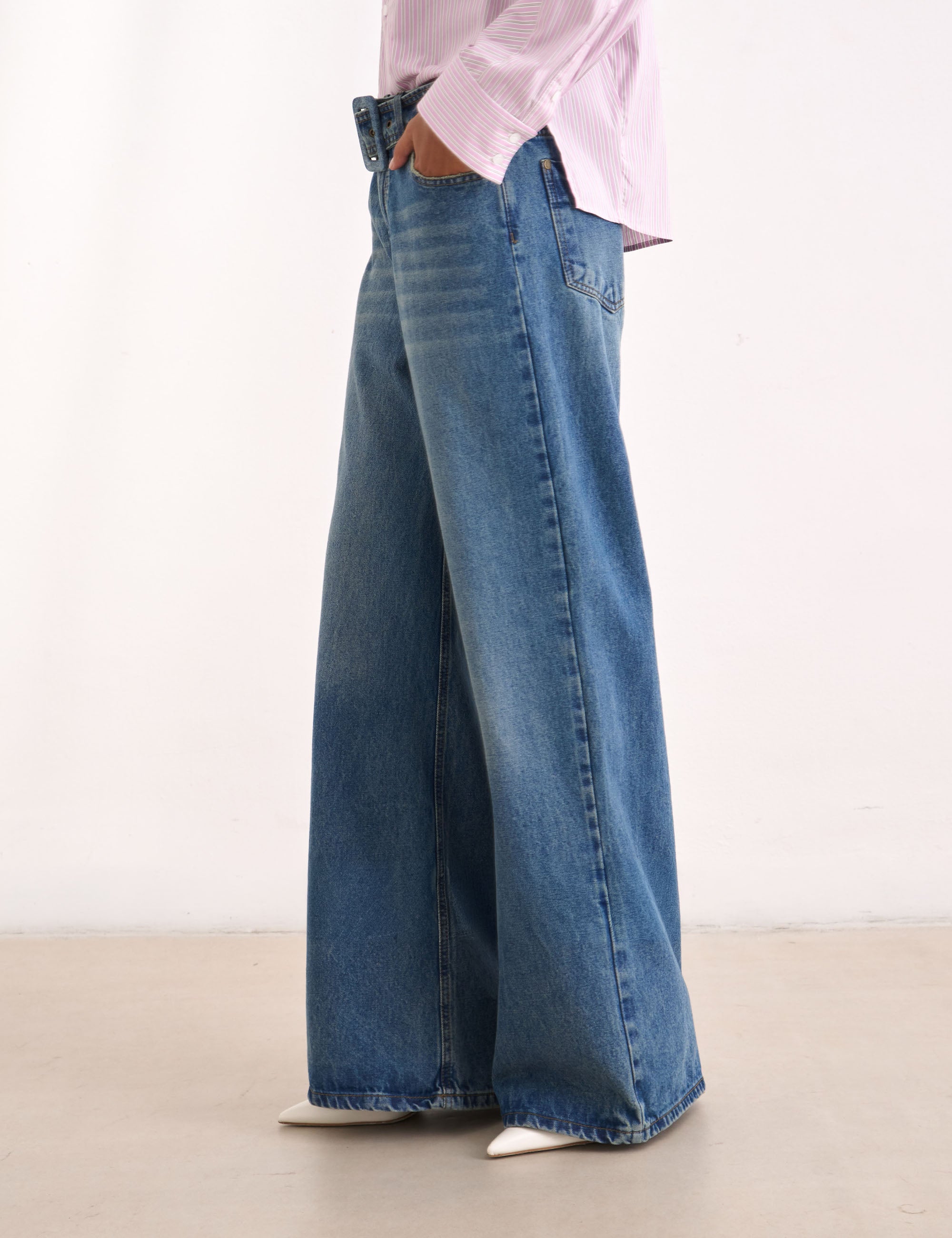 Calça Angy Denim Médio