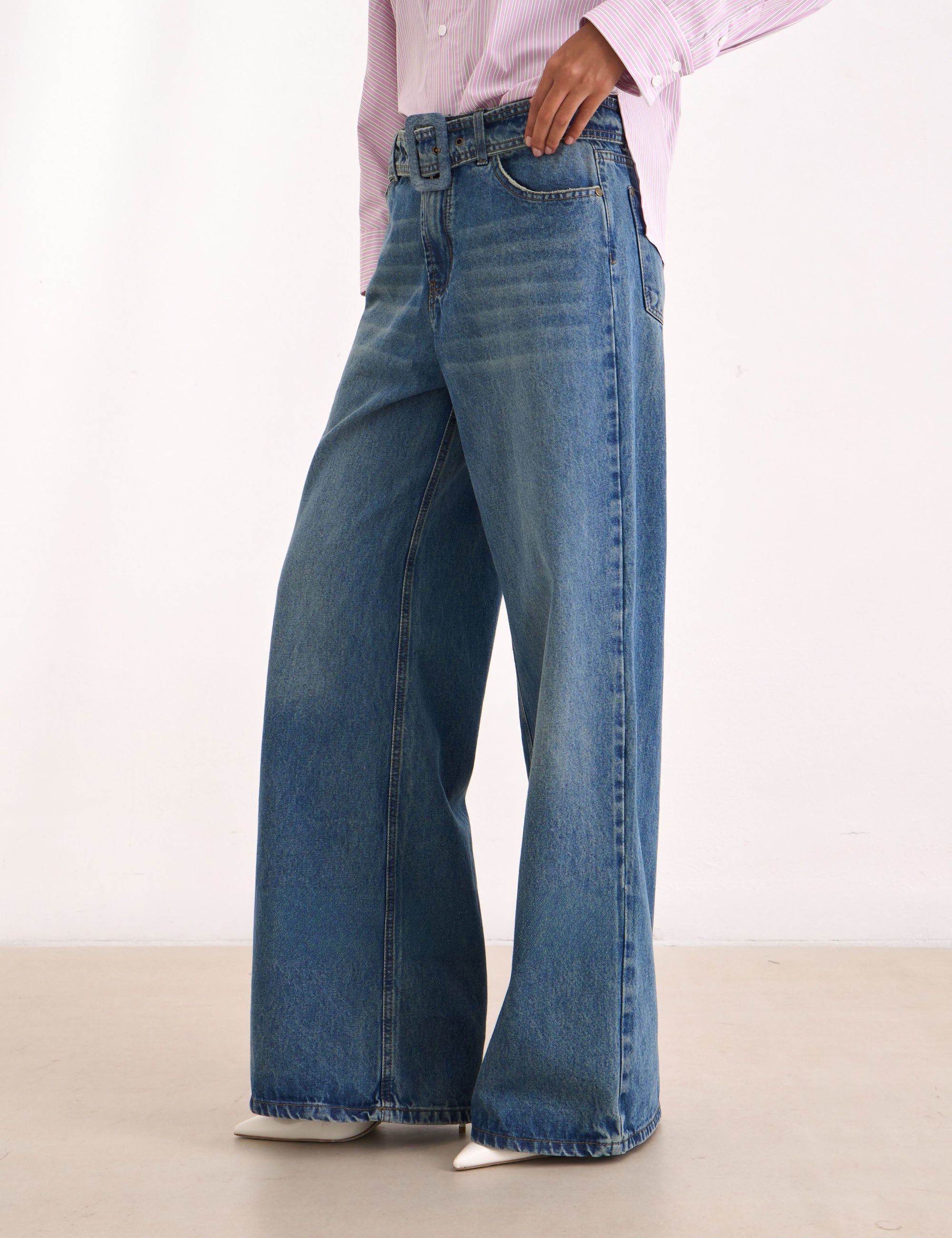 Calça Angy Denim Médio