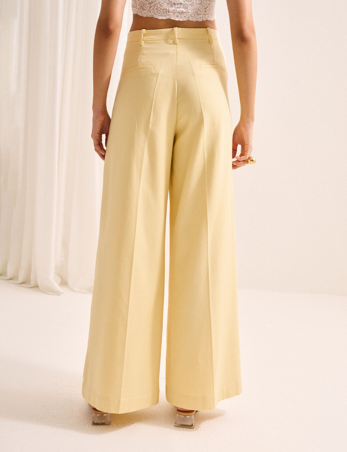 Calça Arielle Liocel Amarelo