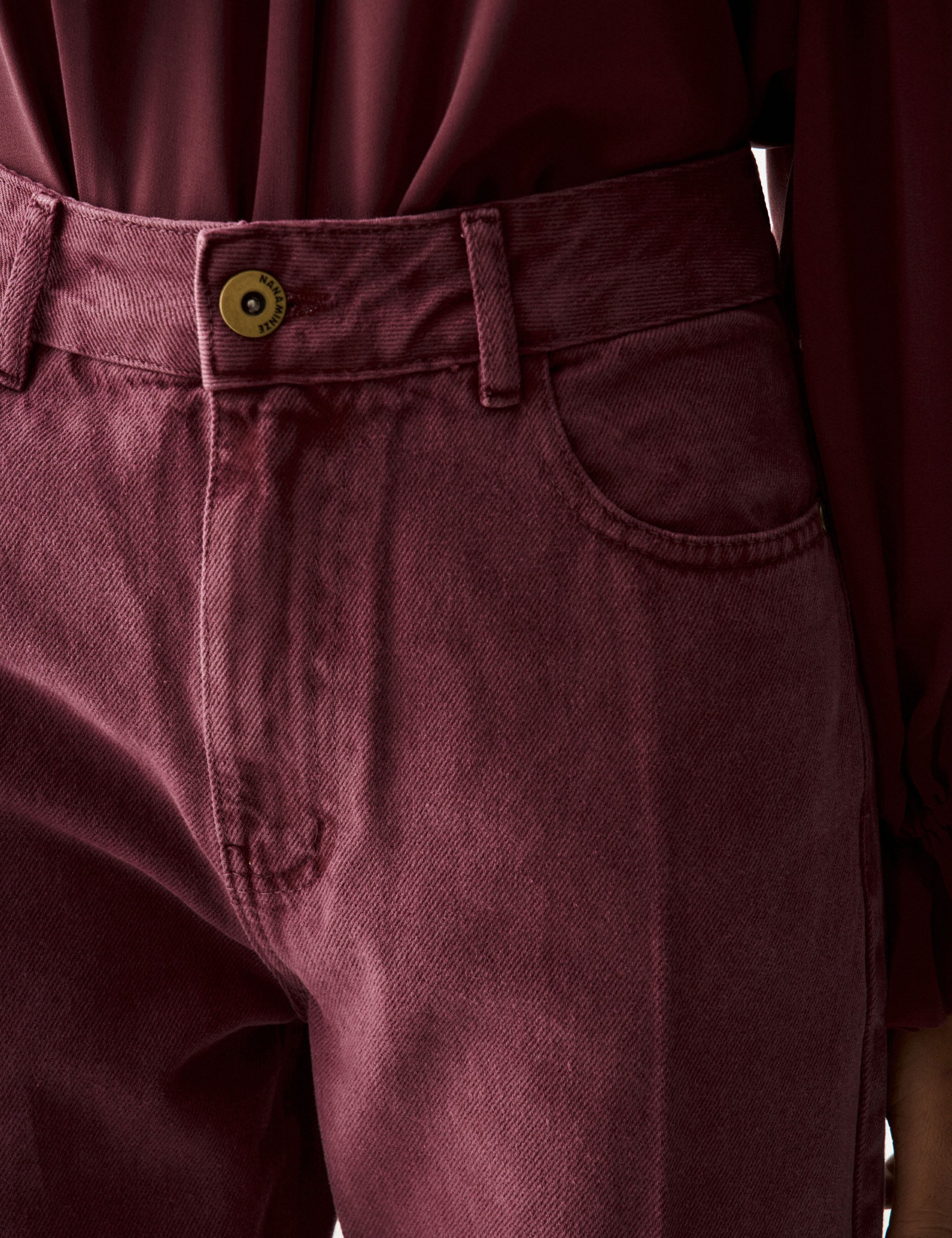 Calça Cindy Denim Bordeaux