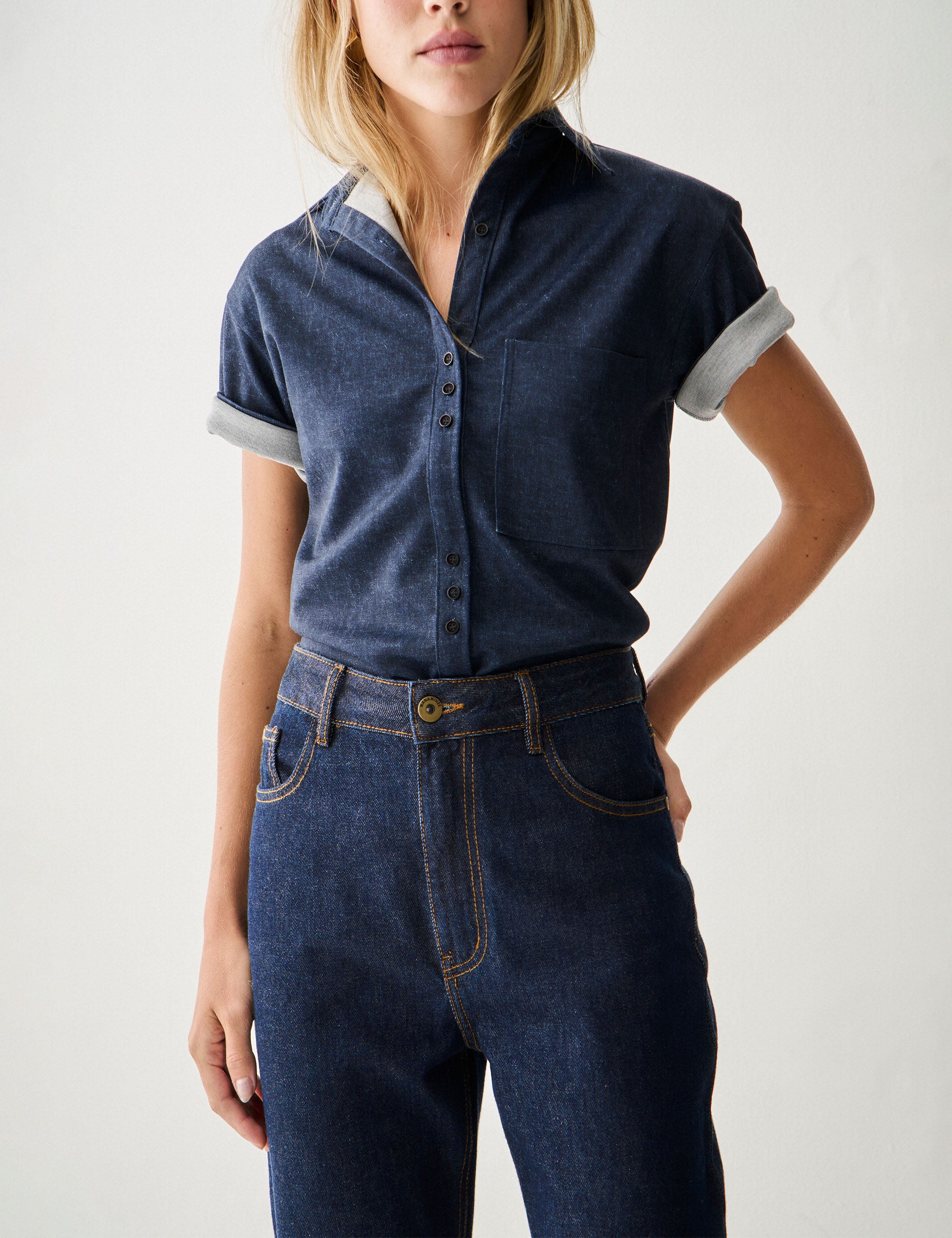Calça Cindy Denim Jeans Escuro