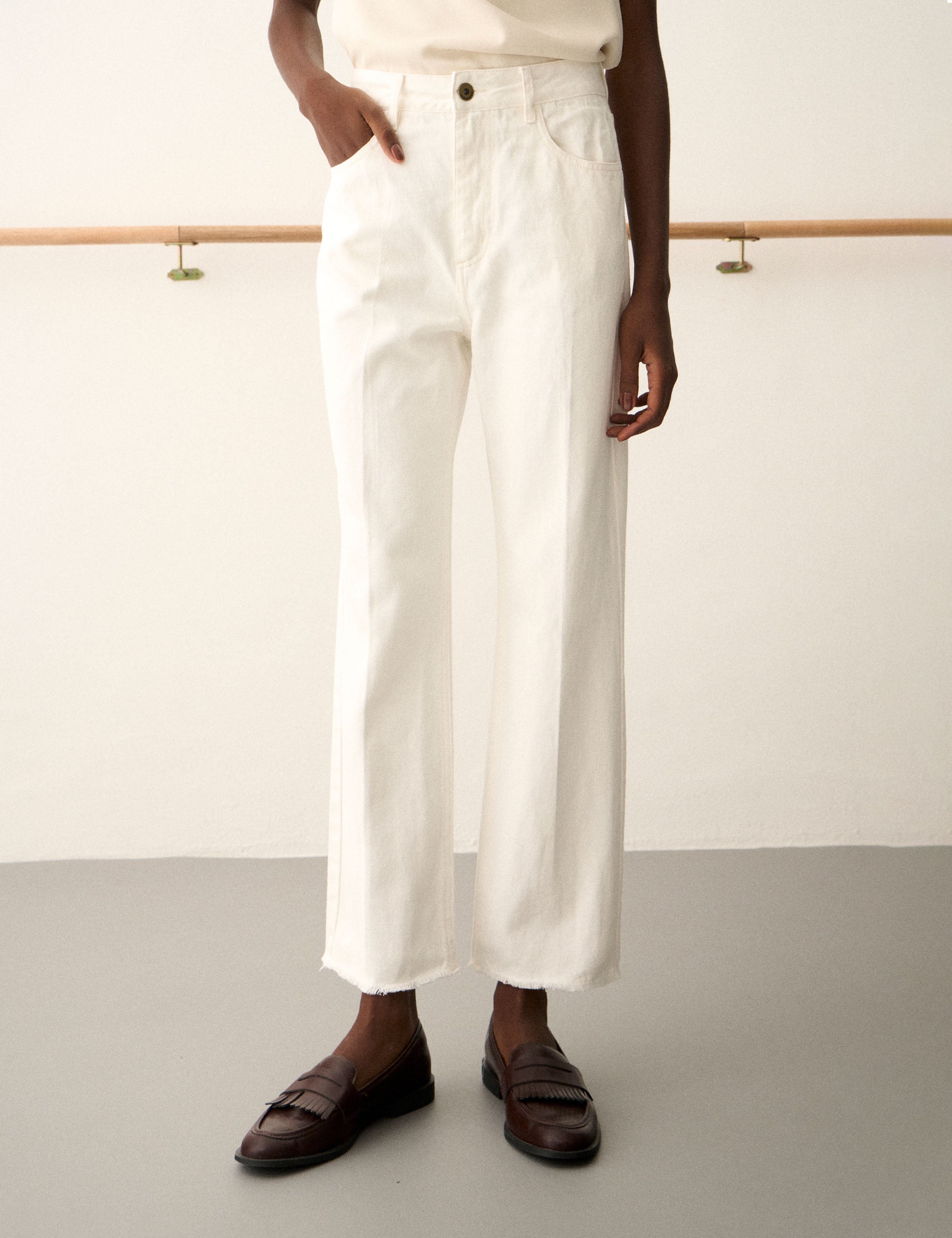 Calça Cindy Denim Off White