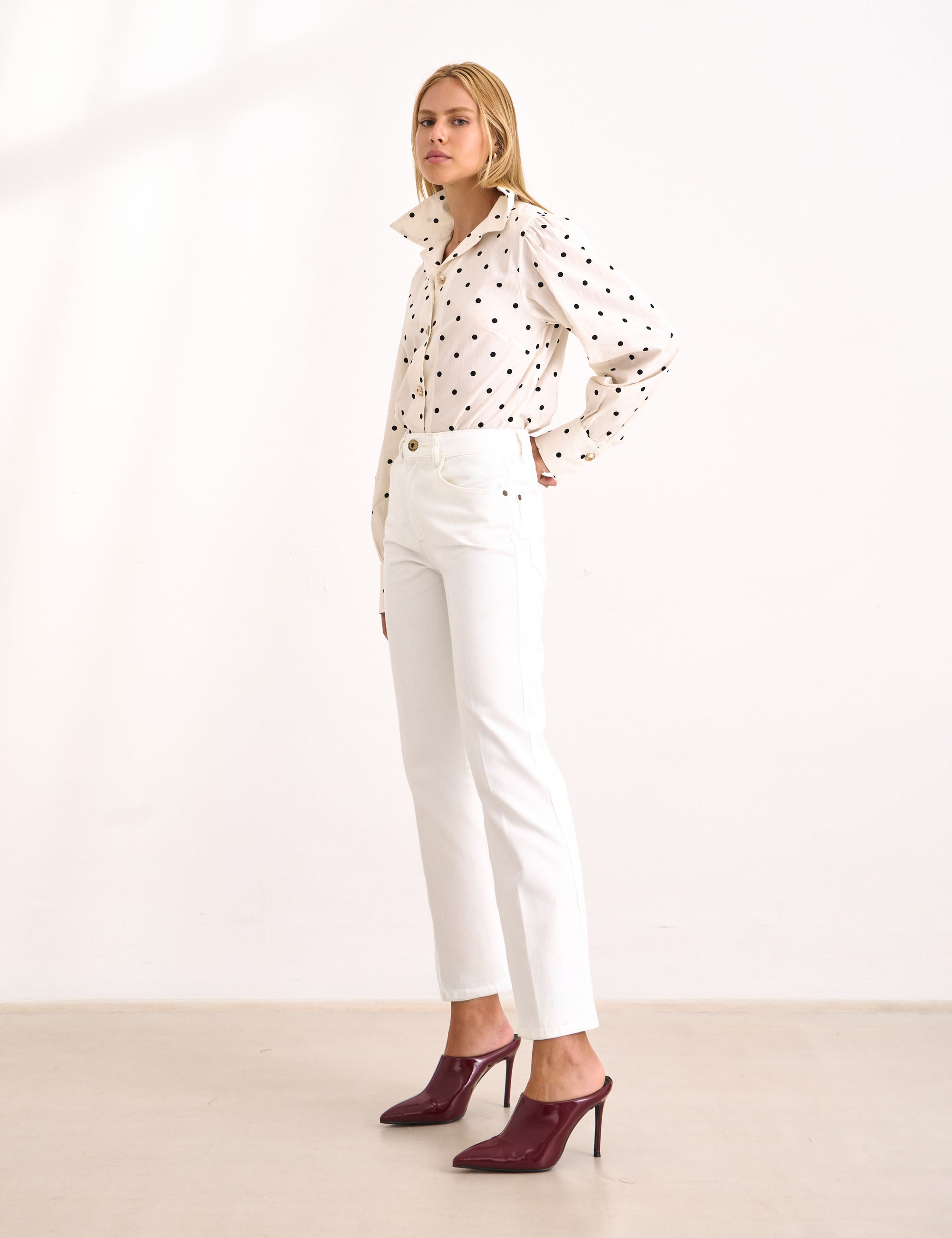 Calça Cindy Denim Off White