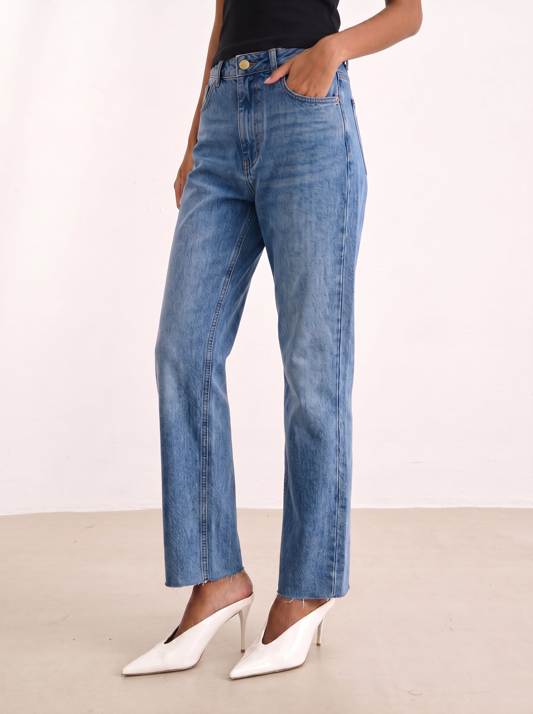 Calça Cindy Denim Medio