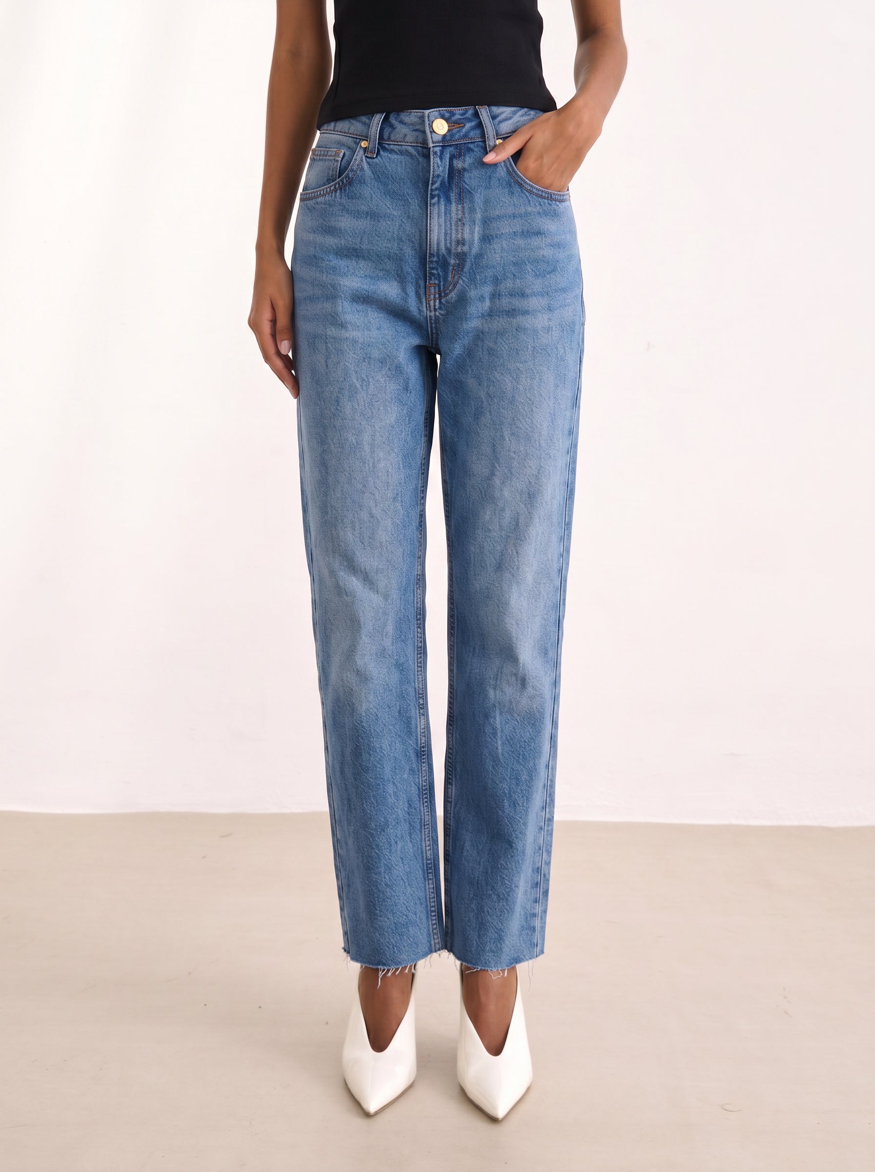 Calça Cindy Denim Medio