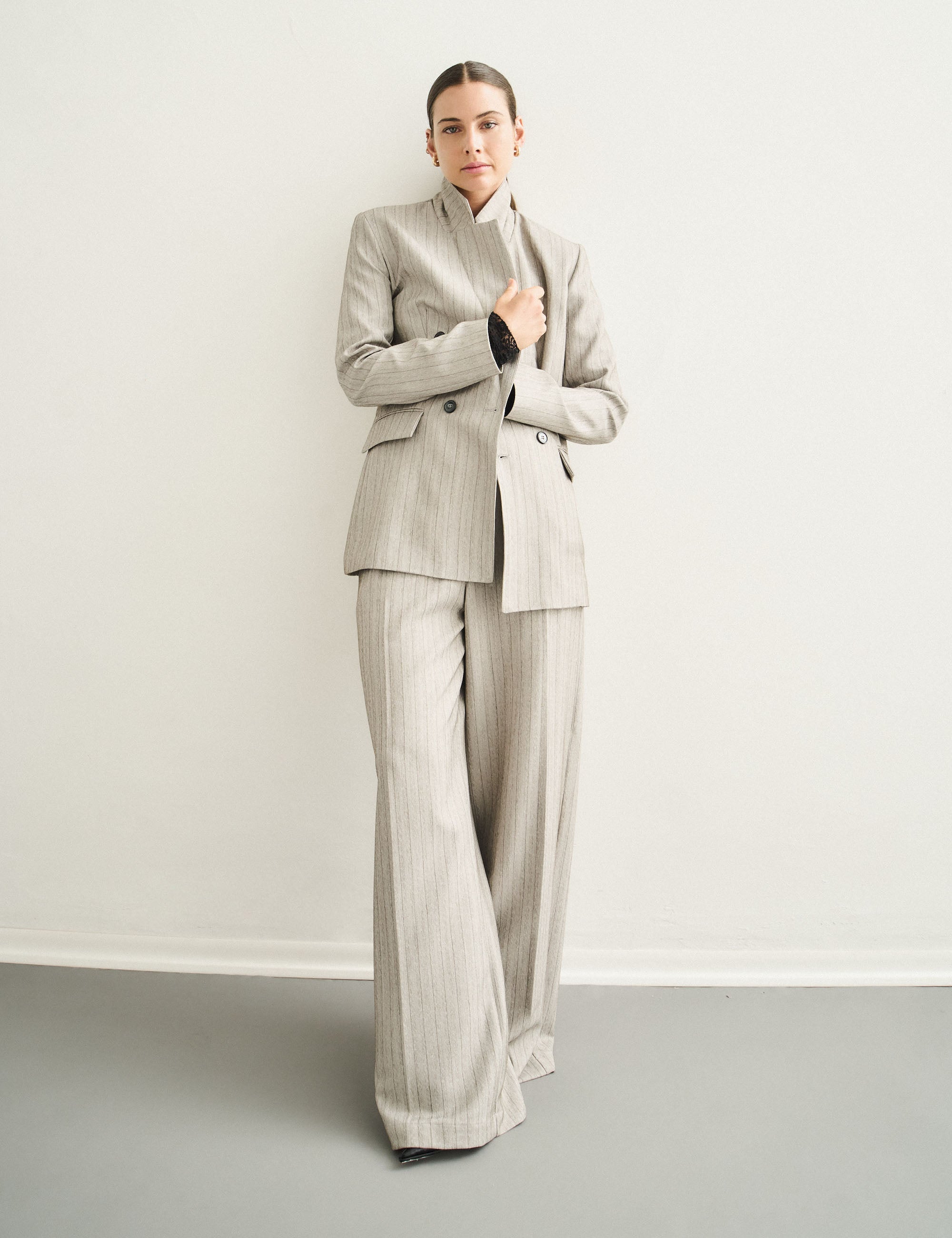 Calça Helena Alfaiataria Cinza
