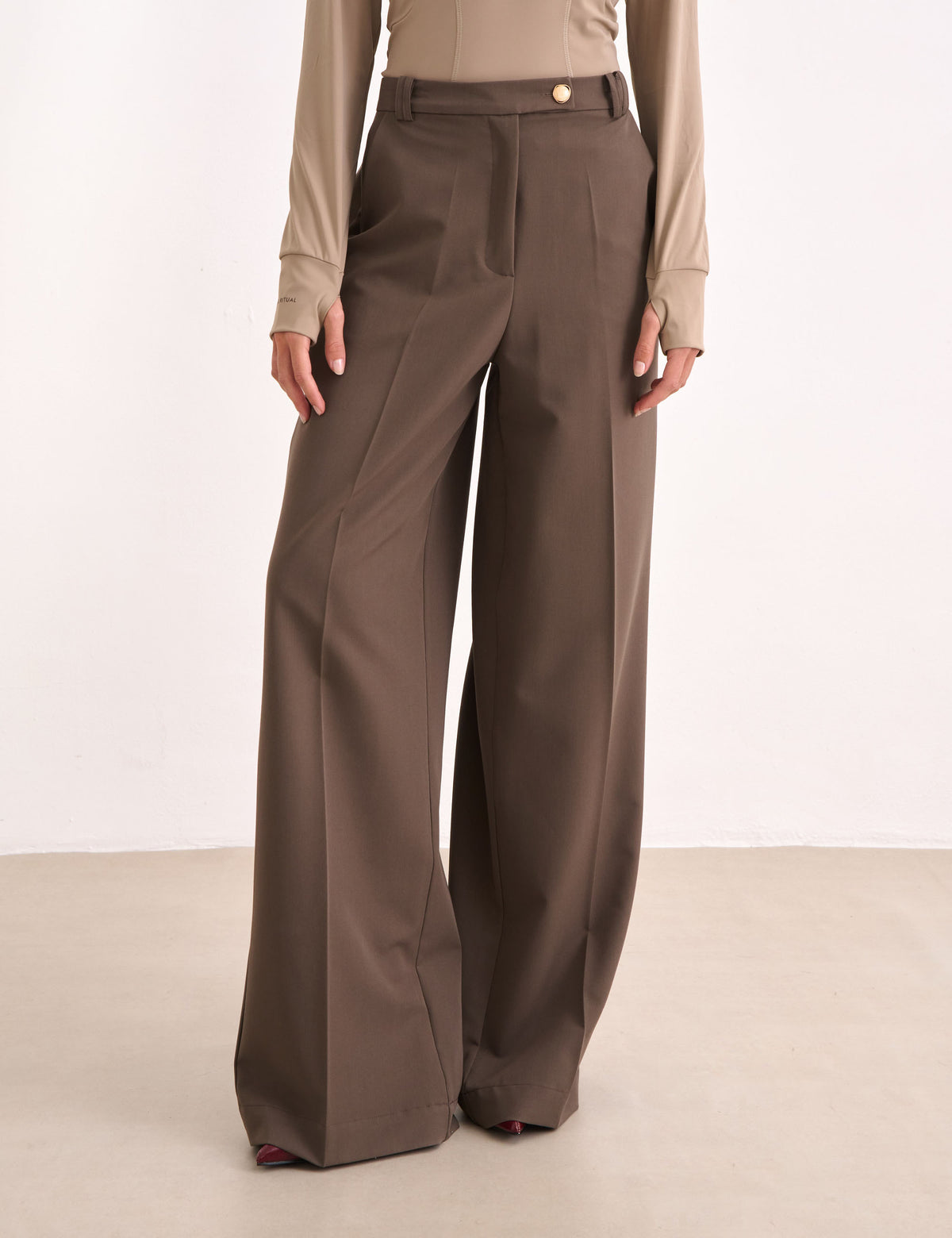 Calça Liege Alfaiataria Marrom