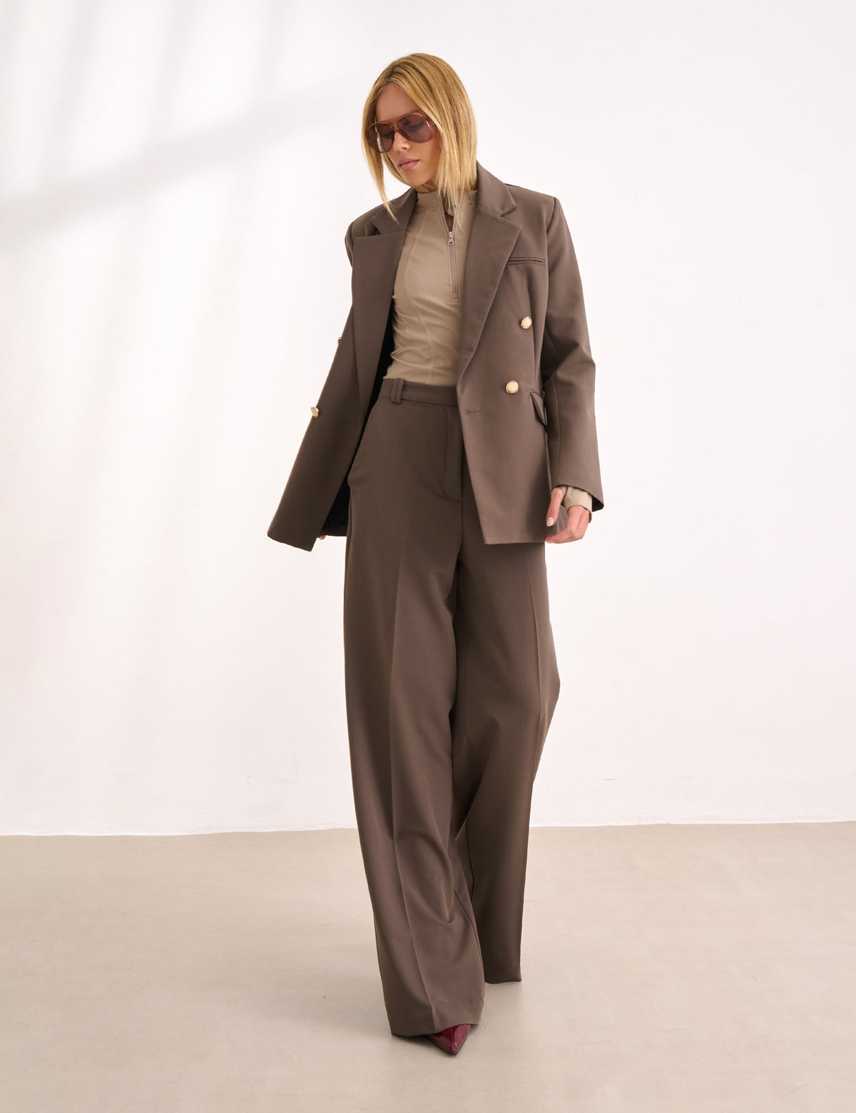 Calça Liege Alfaiataria Marrom