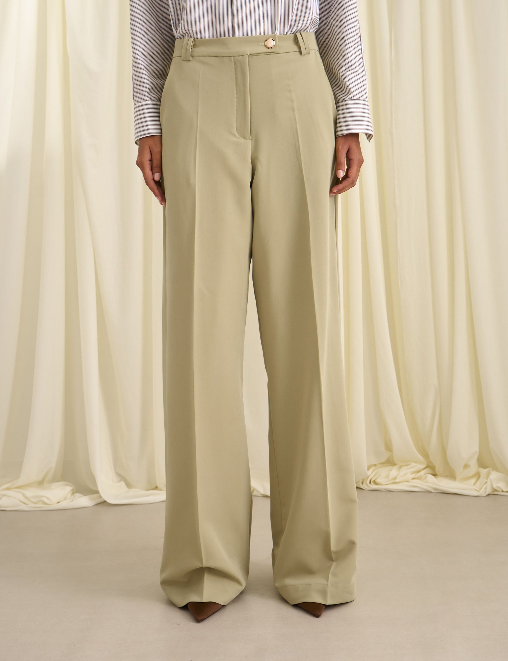 Calça Liege Alfaiataria Mostarda