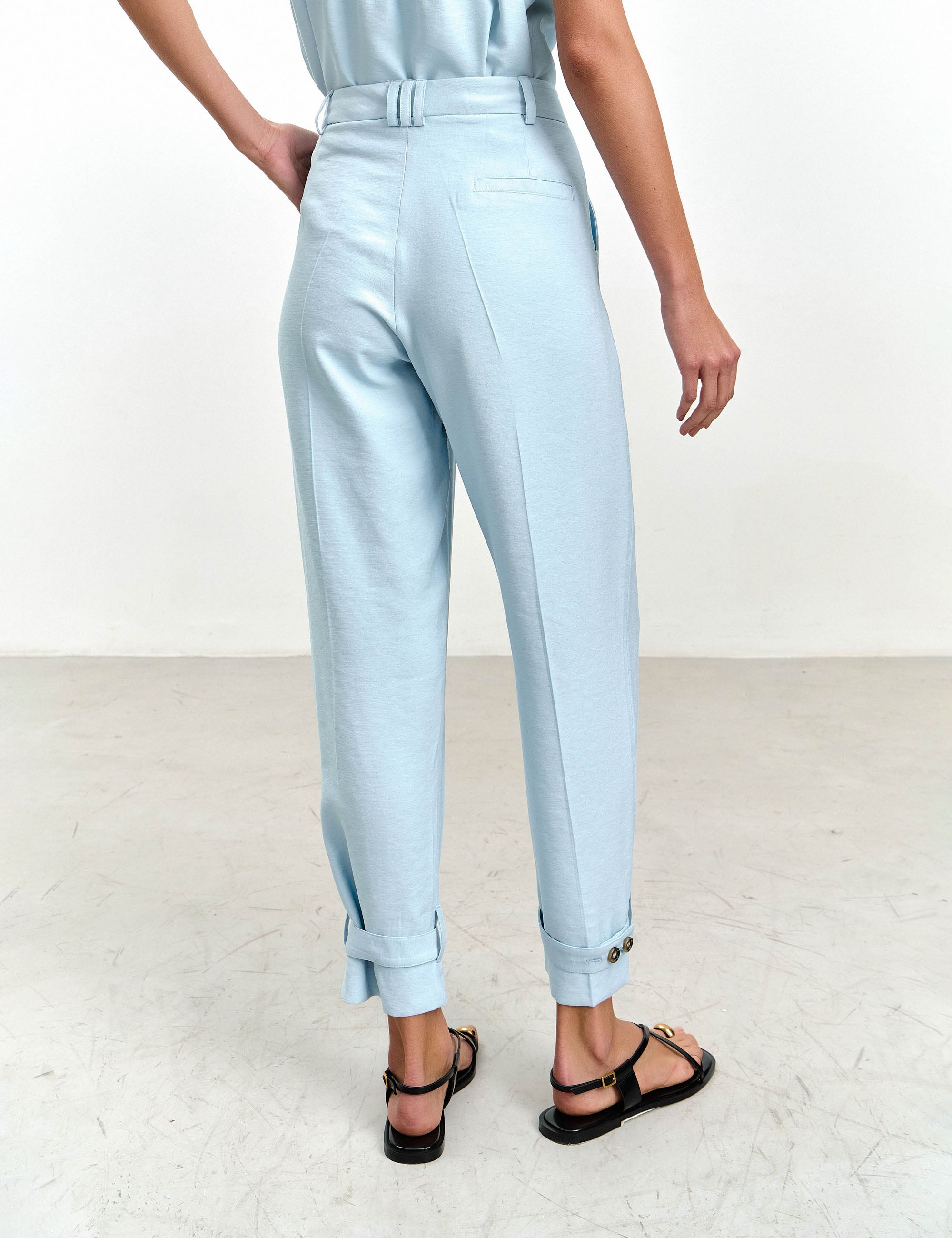 Calça Marcela Viscose Azul