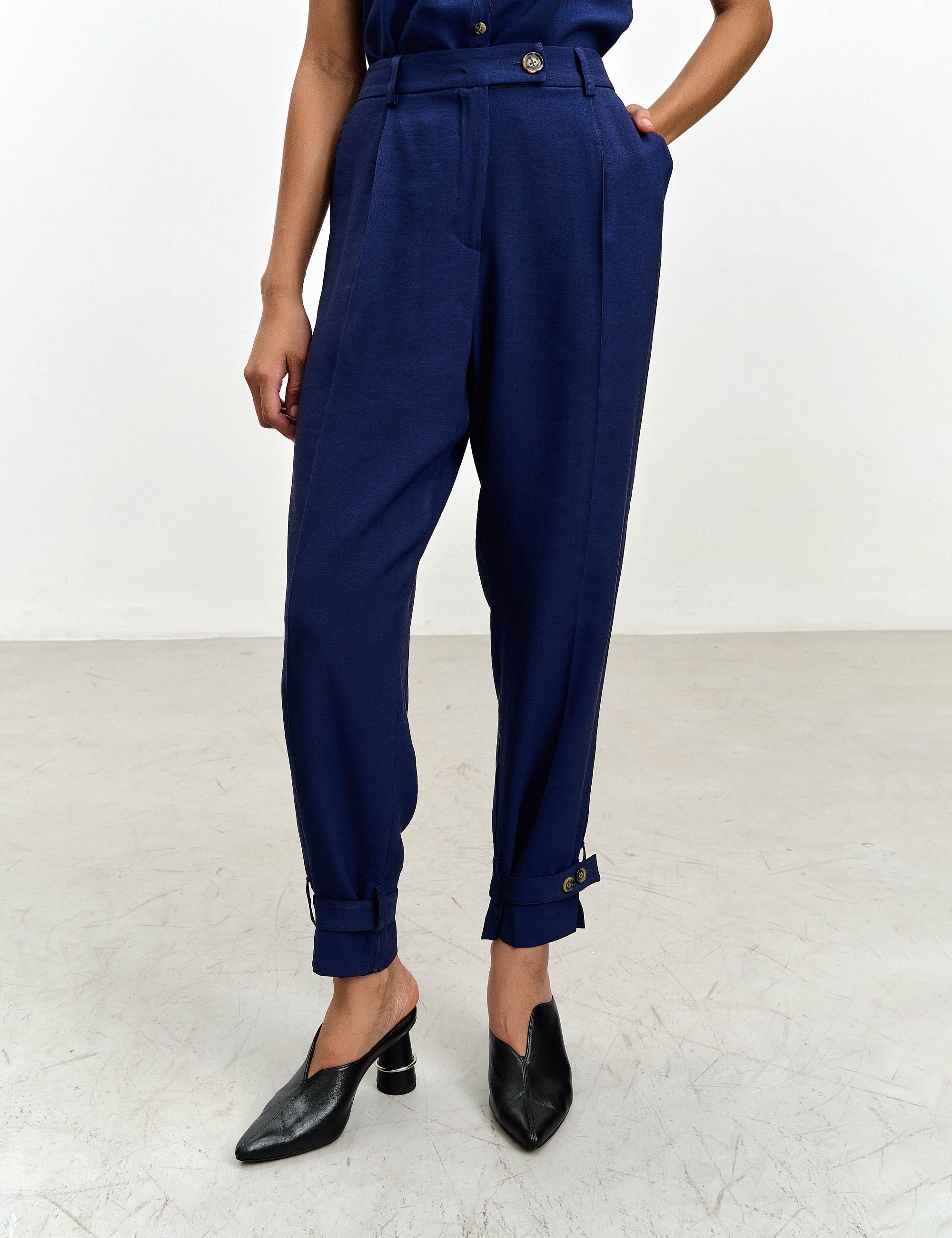 Calça Marcela Viscose Marinho