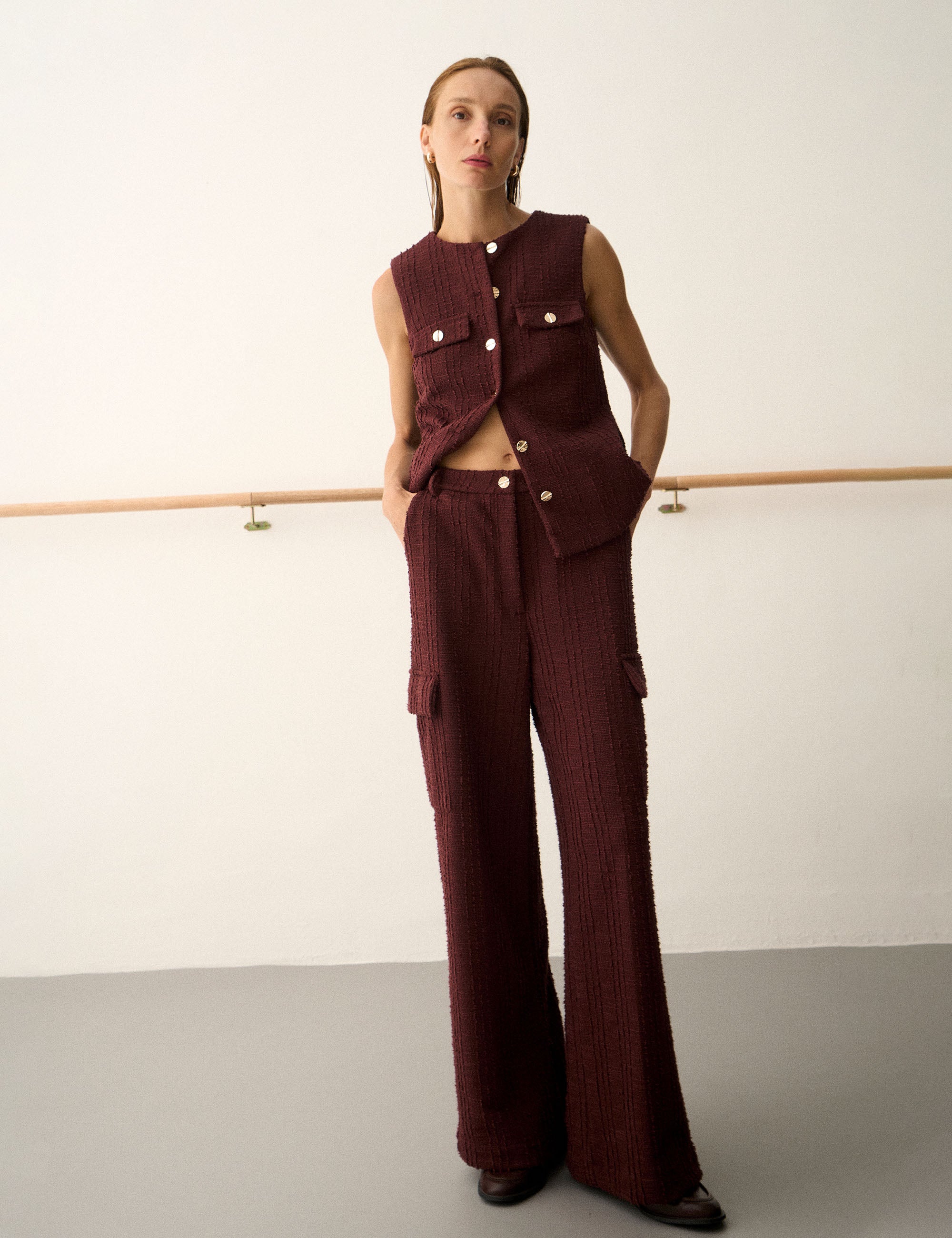 Calça Margot Bouclé Beringela