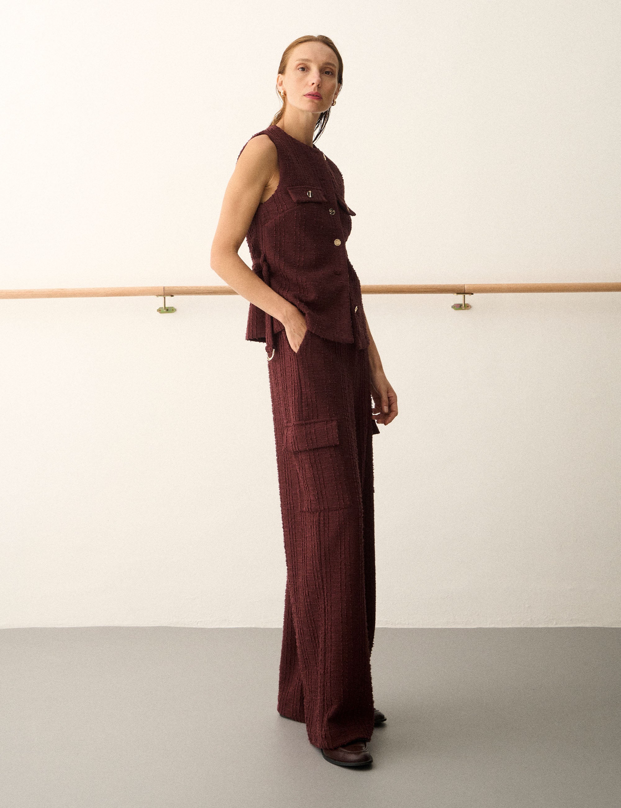 Calça Margot Bouclé Beringela