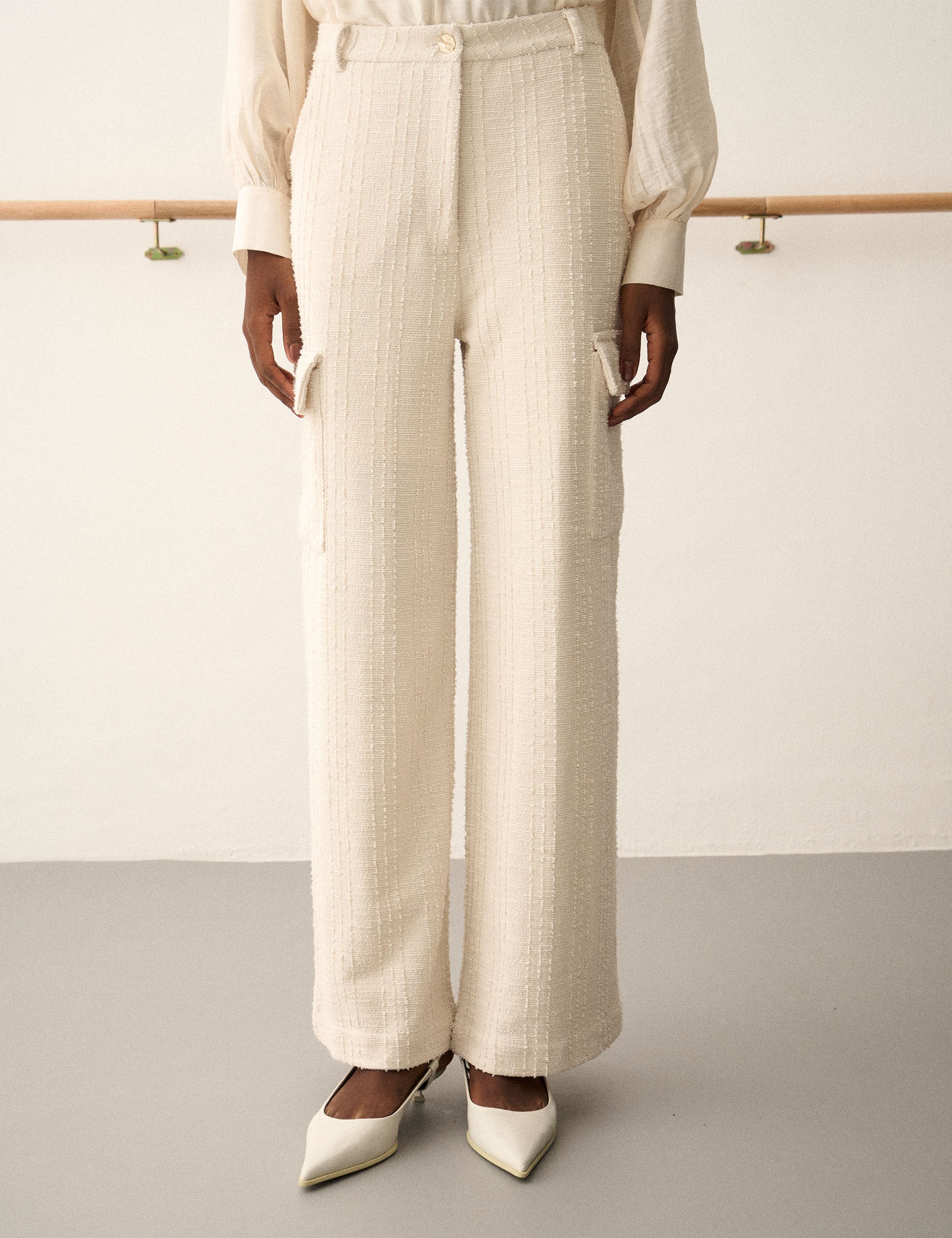 Calça Margot Bouclé Off White