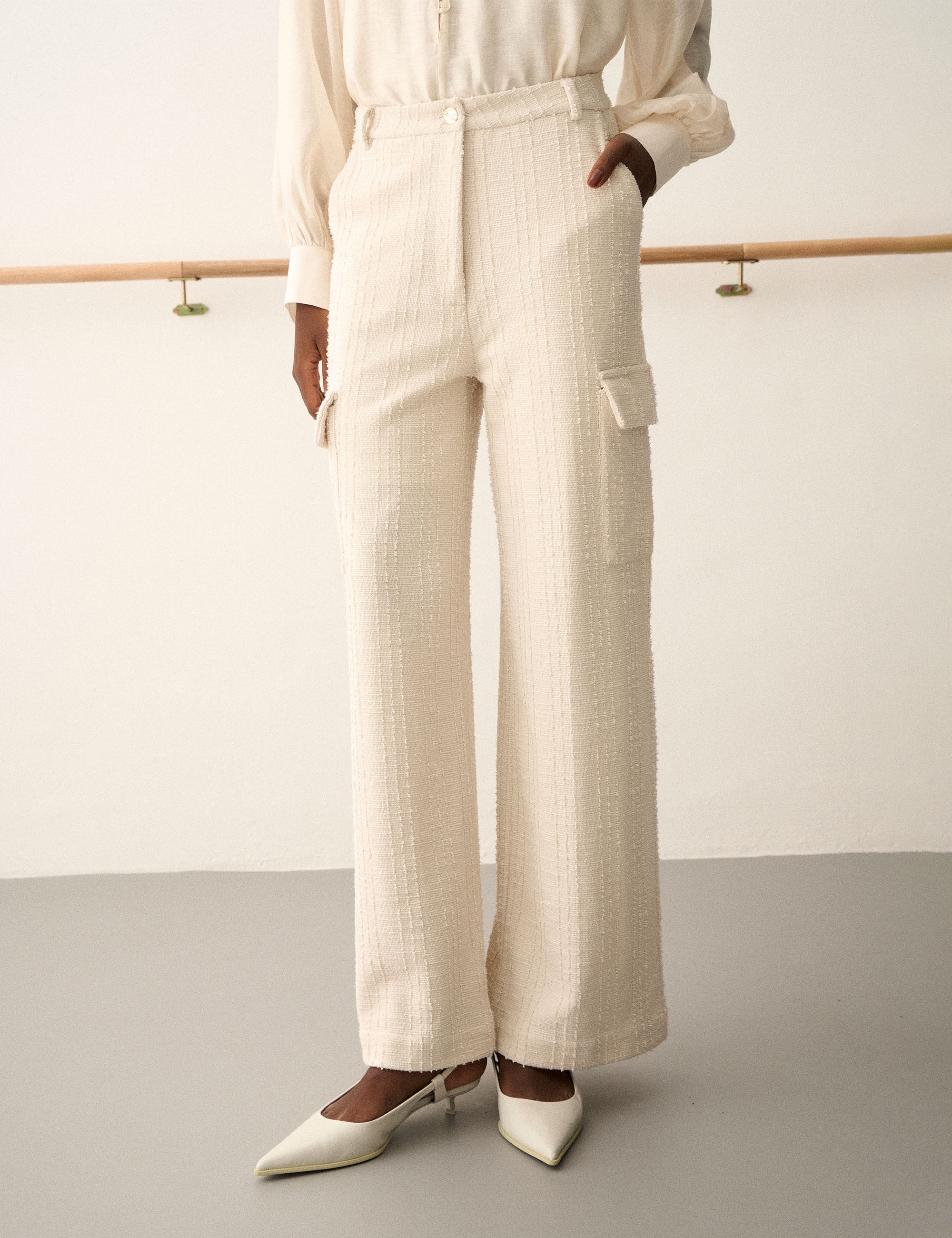 Calça Margot Bouclé Off White