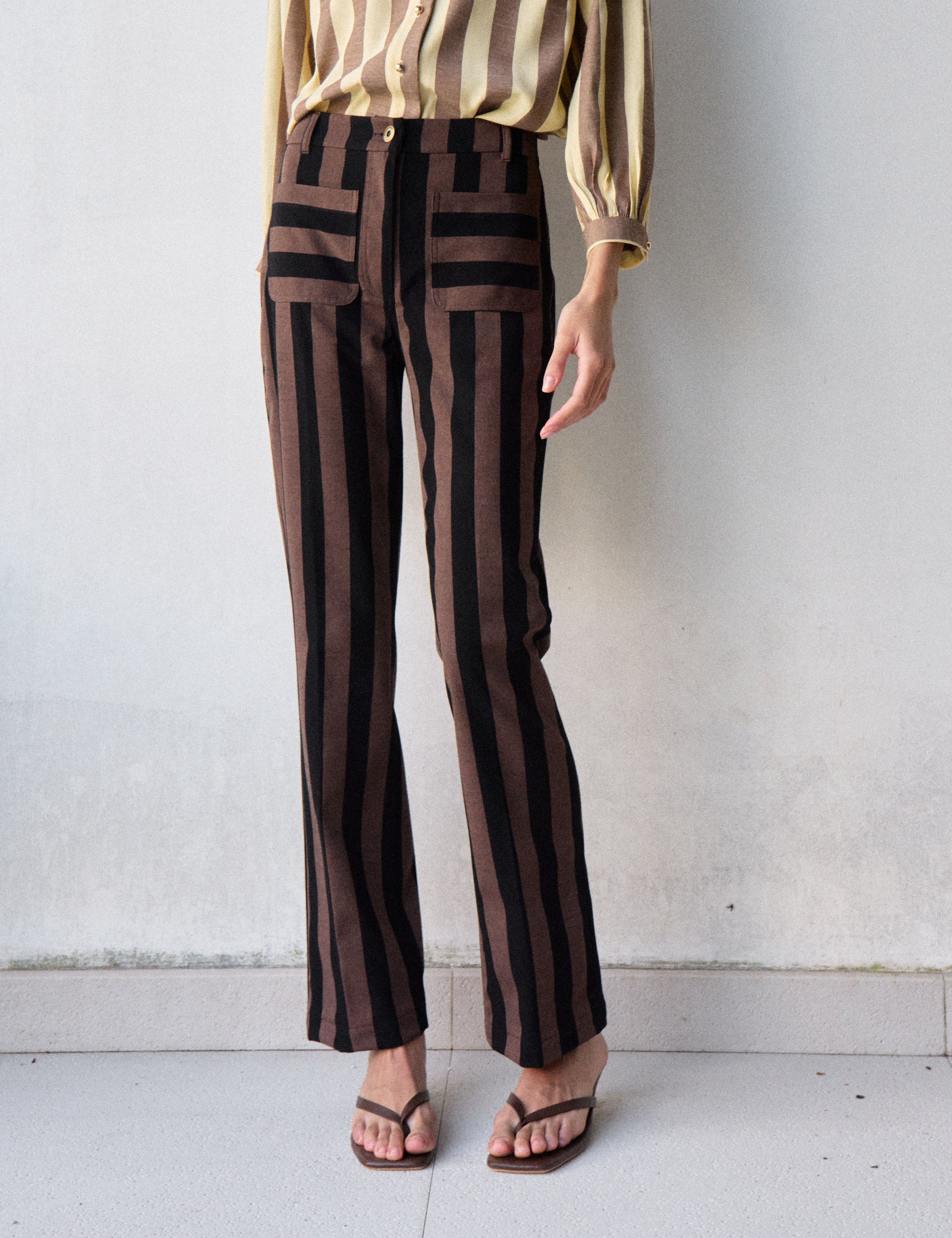 Calça Marie Rayon Marrom