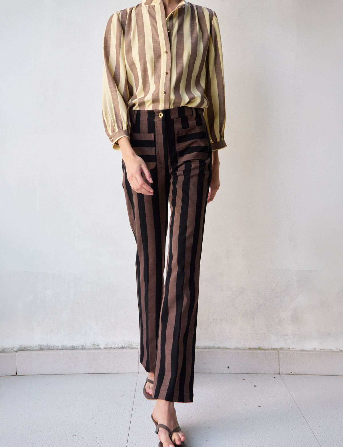 Calça Marie Rayon Marrom