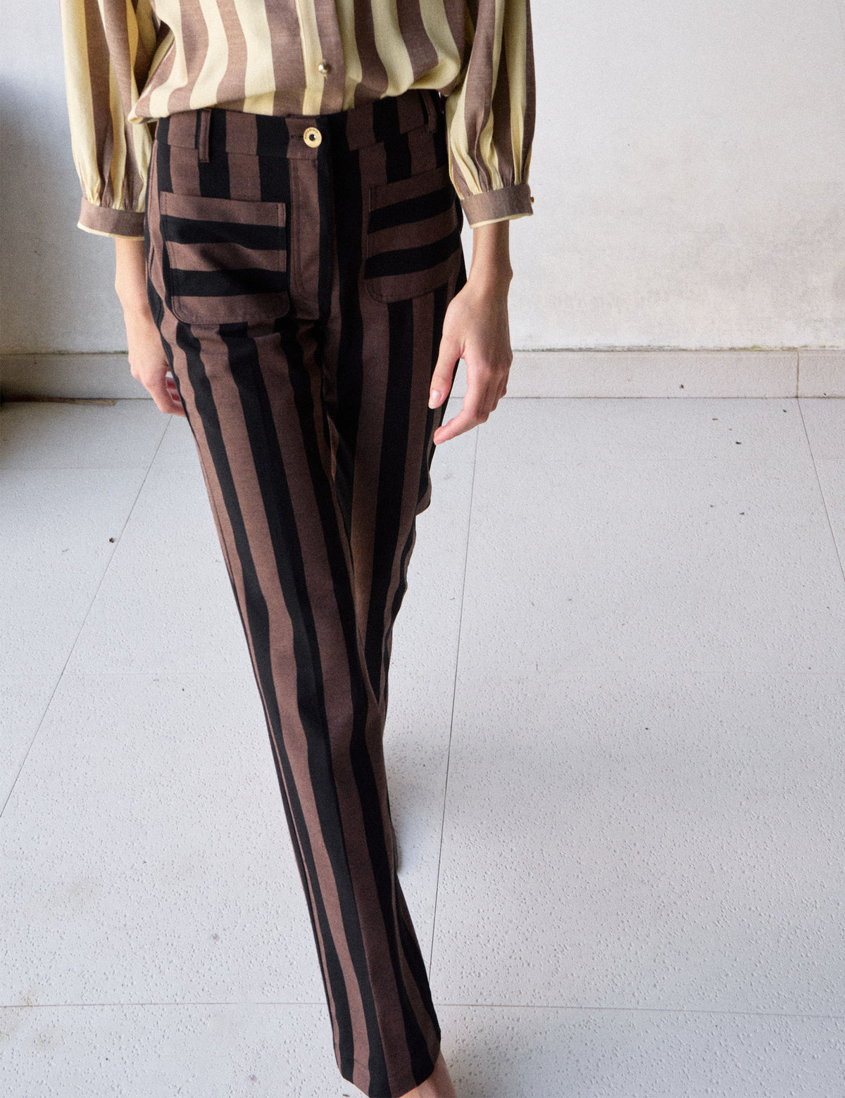 Calça Marie Rayon Marrom