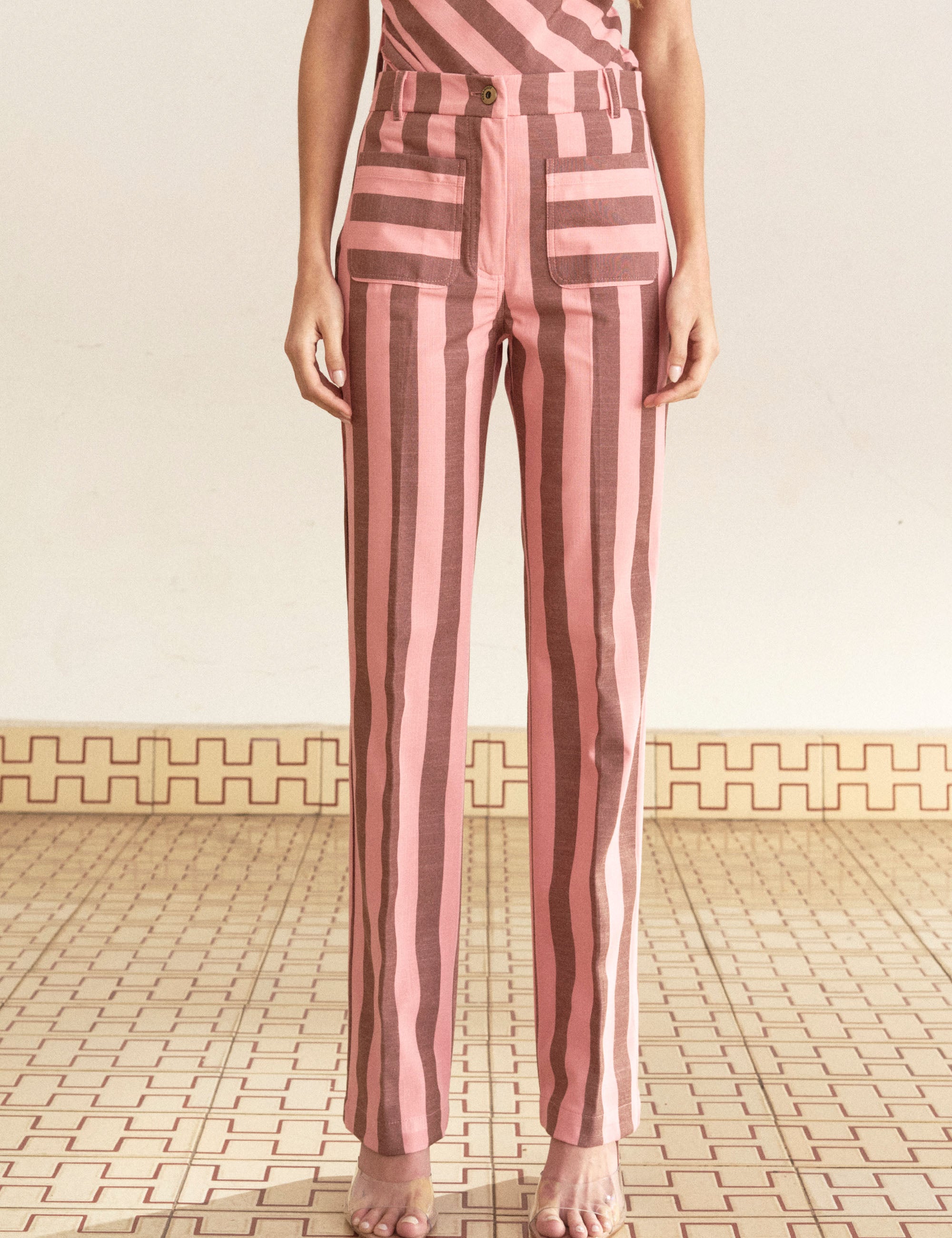 Calça Marie Rayon Rose