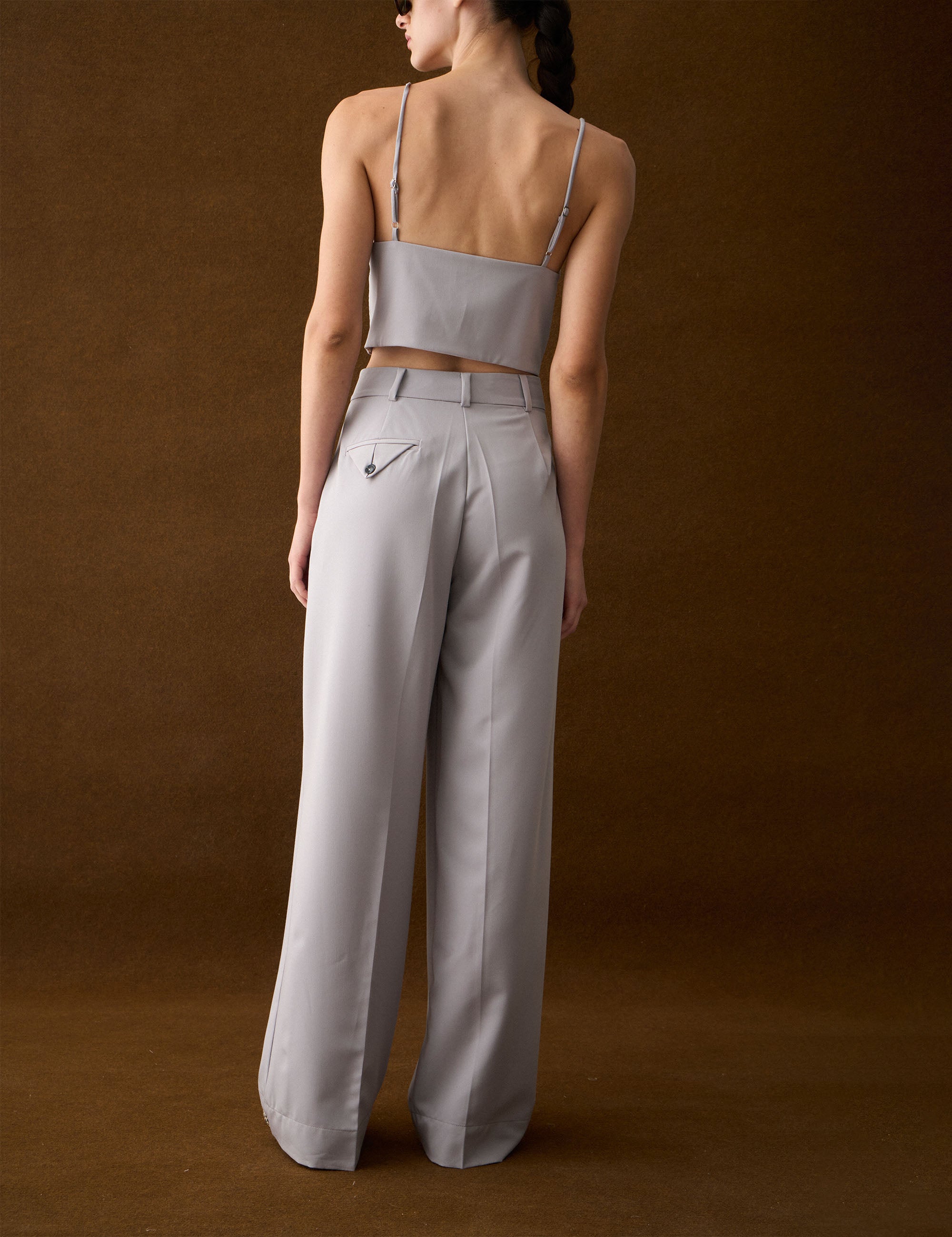 Calça Melany Alfaiataria Cinza