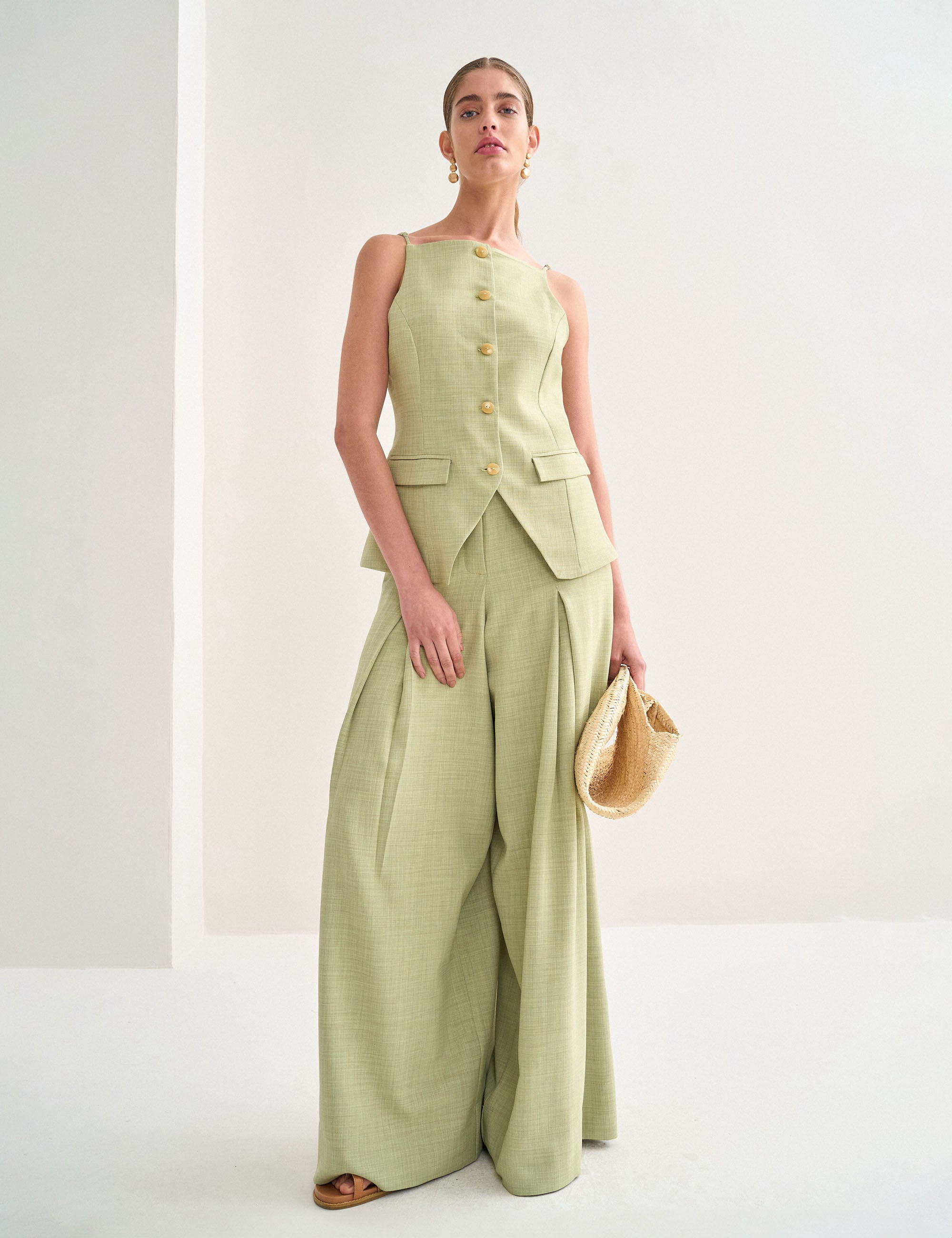 Calça Moana Alfaiataria Menta