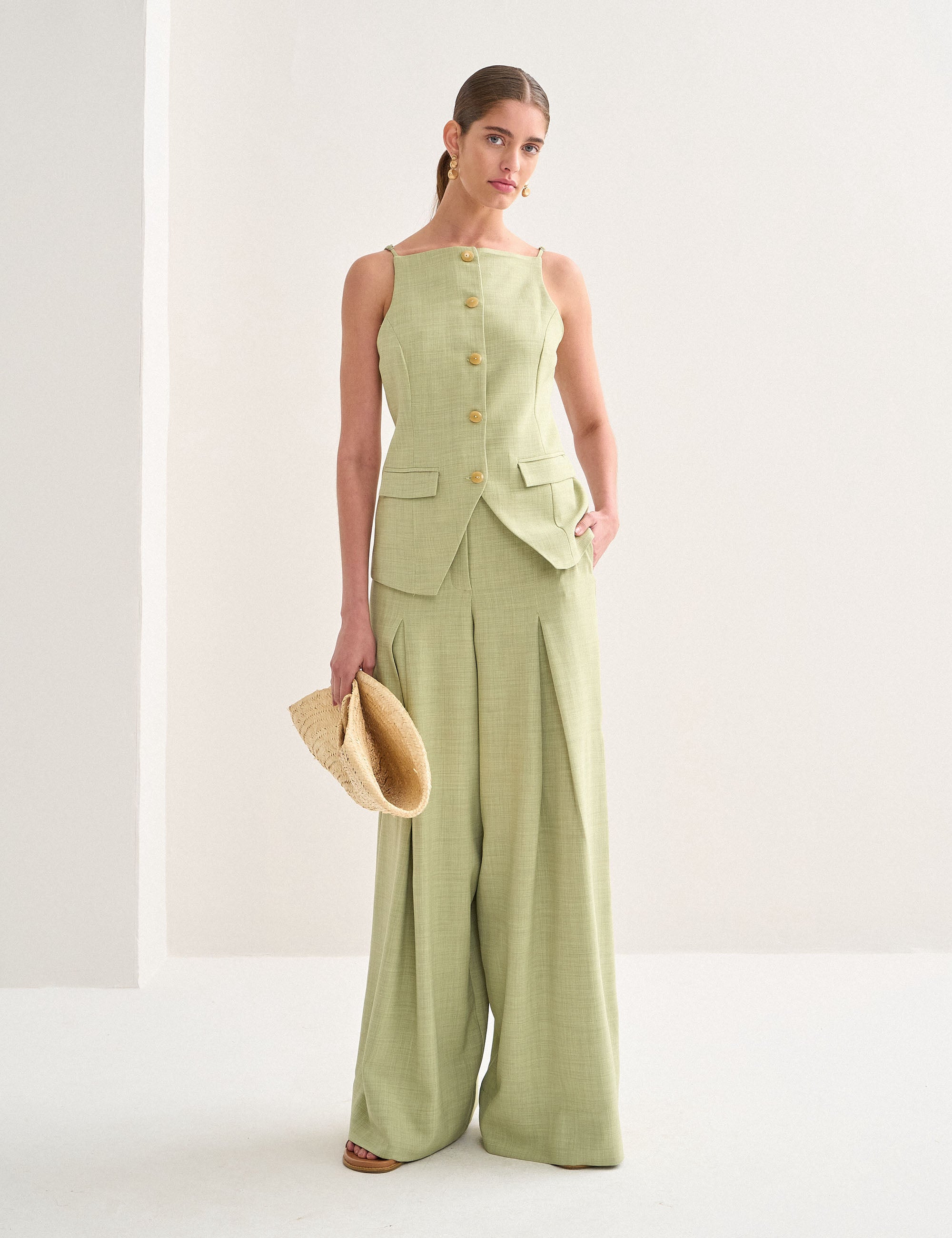 Calça Moana Alfaiataria Menta